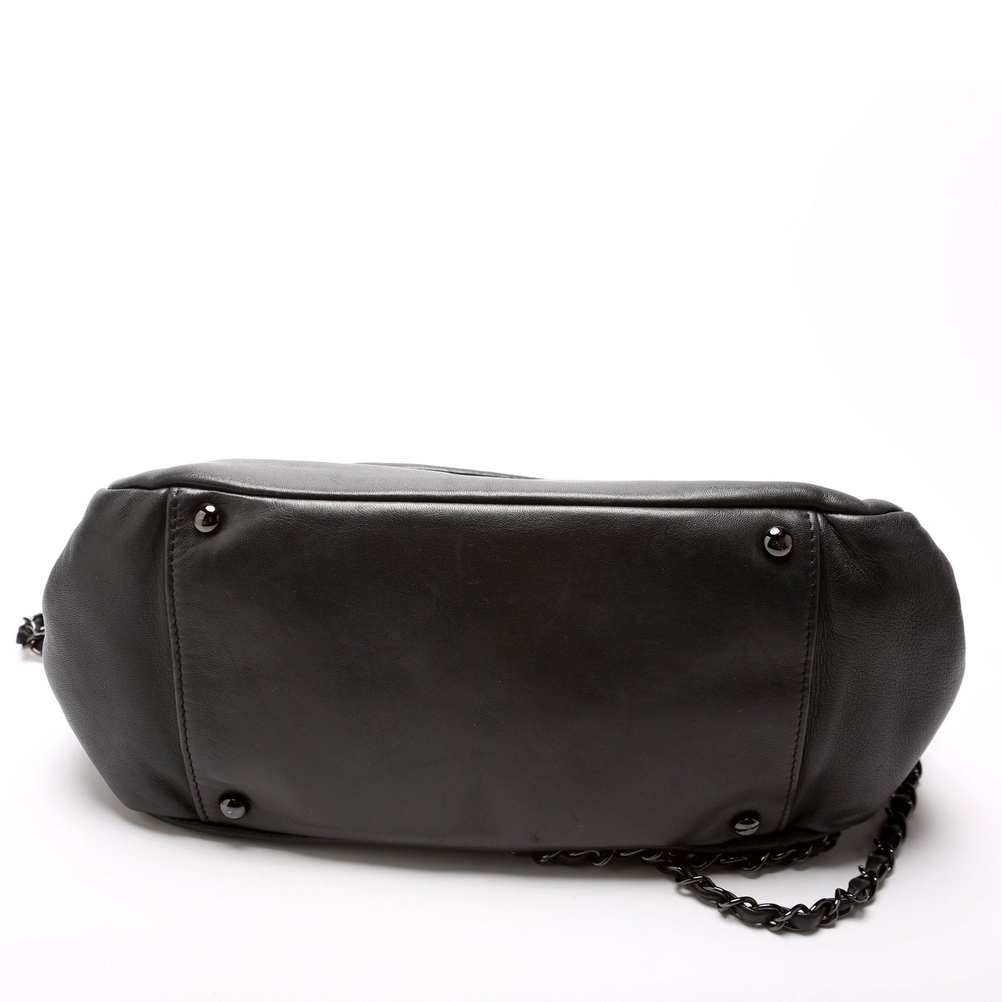 Chanel Studded CC Accordion Flap Lambskin 12M Bag