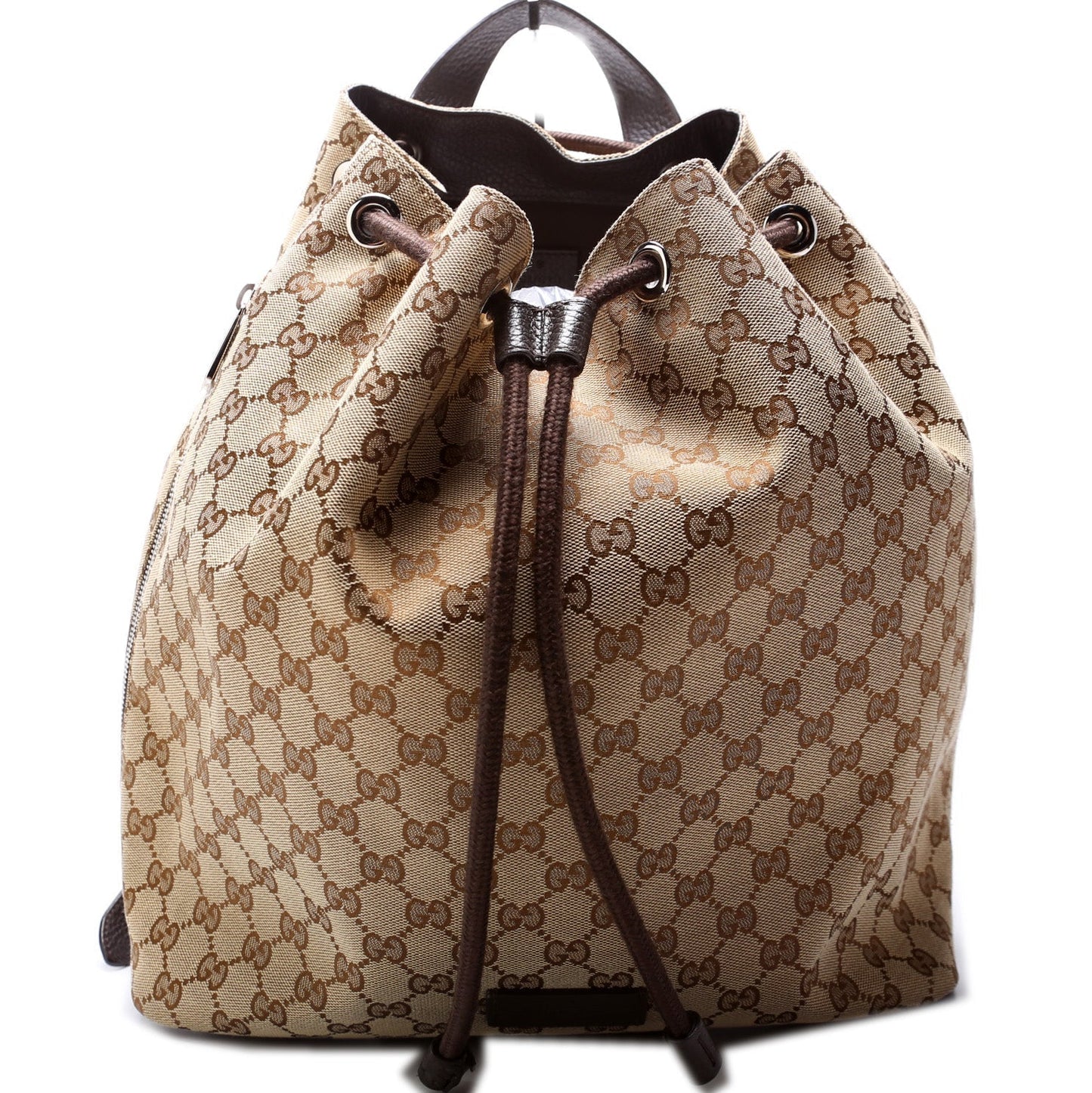 Gucci 449175 GG Canvas Drawstring Backpack Bag