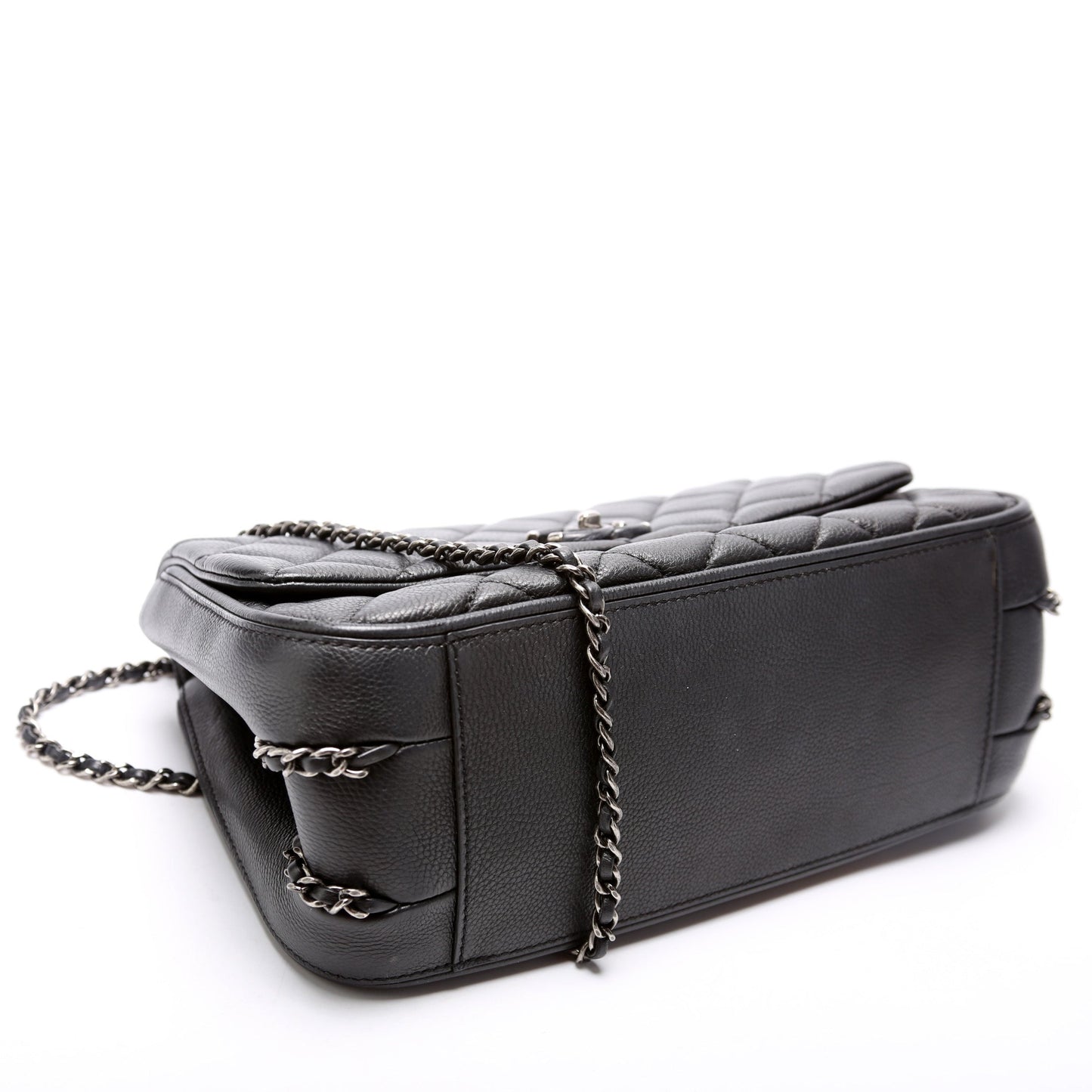 Chanel Frame In Chain Medium Flap Cavier 23M Bag