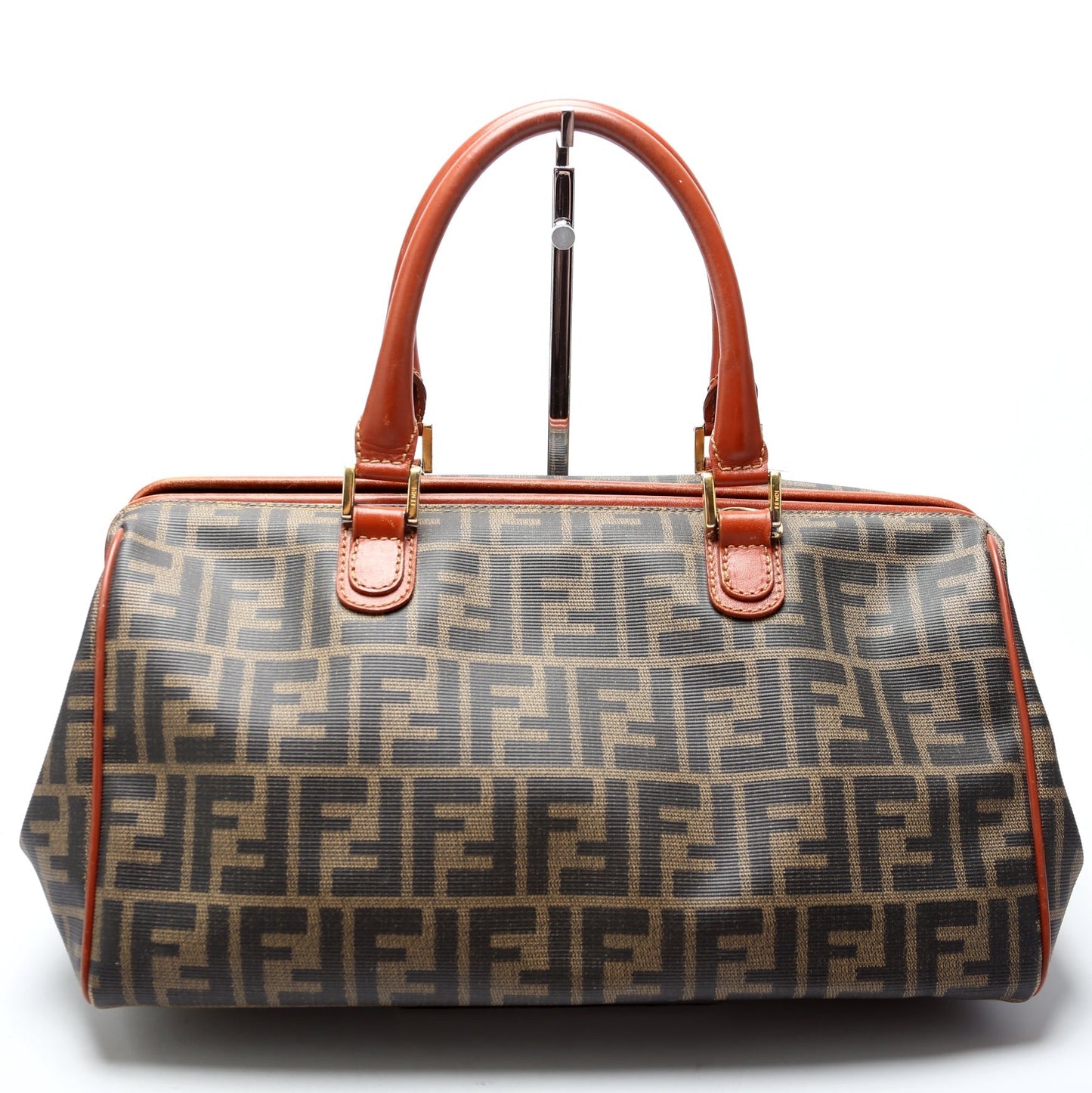 Fendi Zucca Canvas Boston Vintage 119-04499 Bag