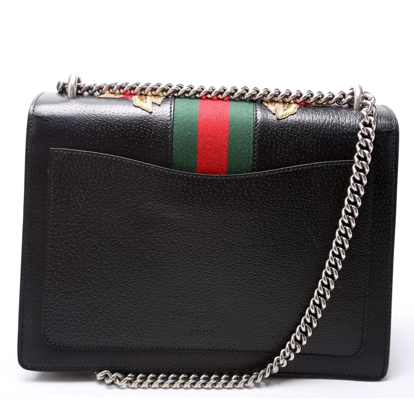 Gucci Dionysus Leather Floral Embroidered Shoulder Medium Bag