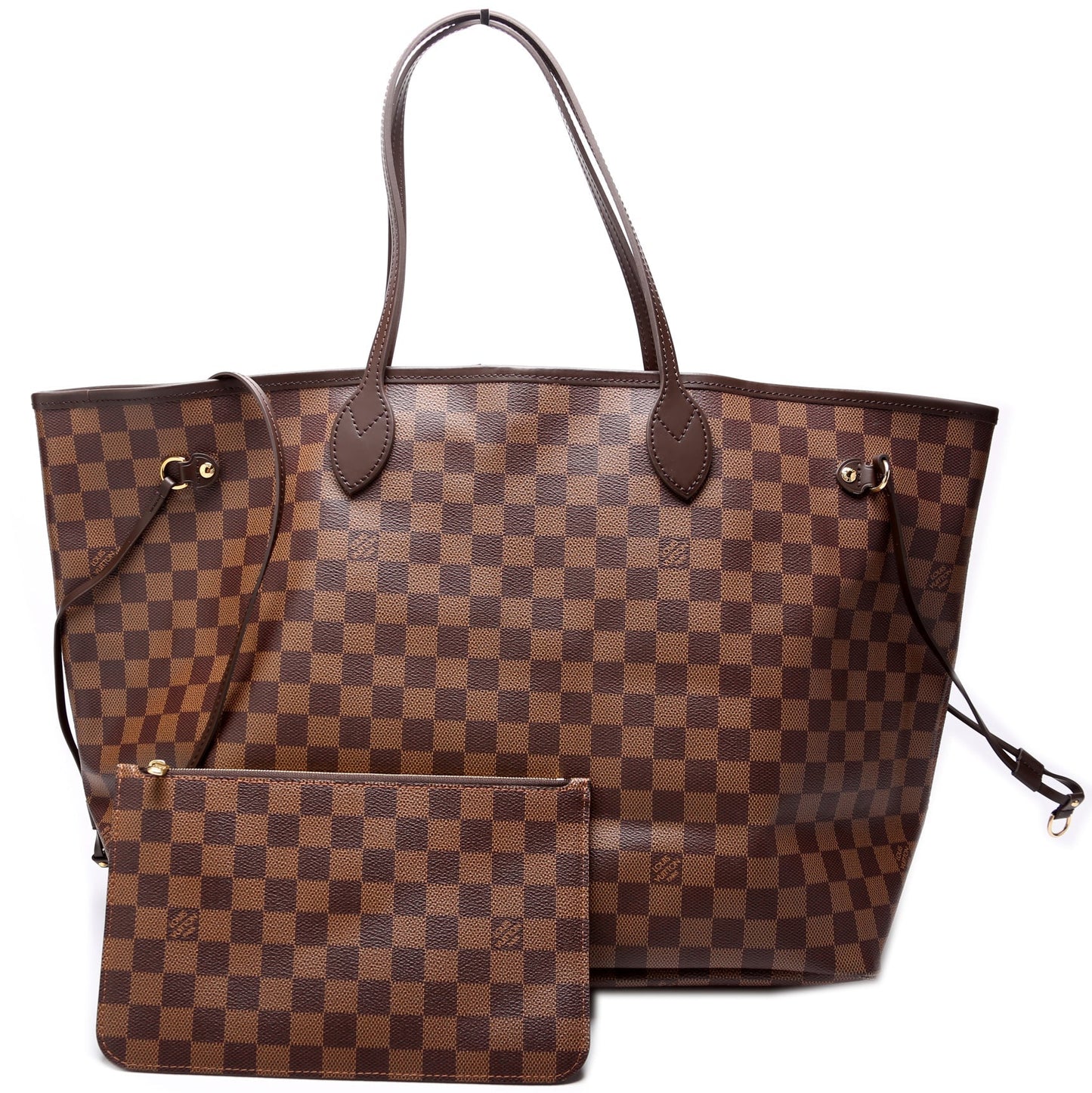 Louis Vuitton Neverfull w/Wallet GM Damier Ebene
