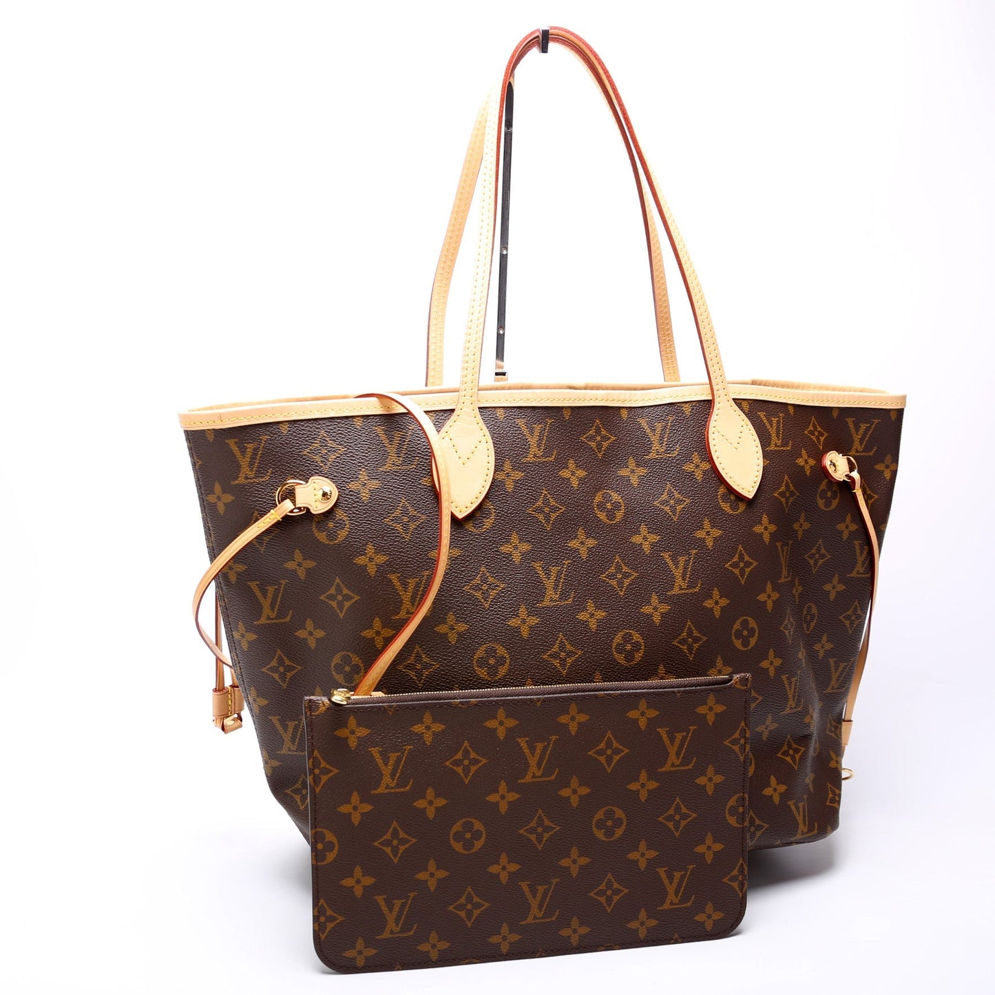 Louis Vuitton Neverfull w/Wallet MM Monogram