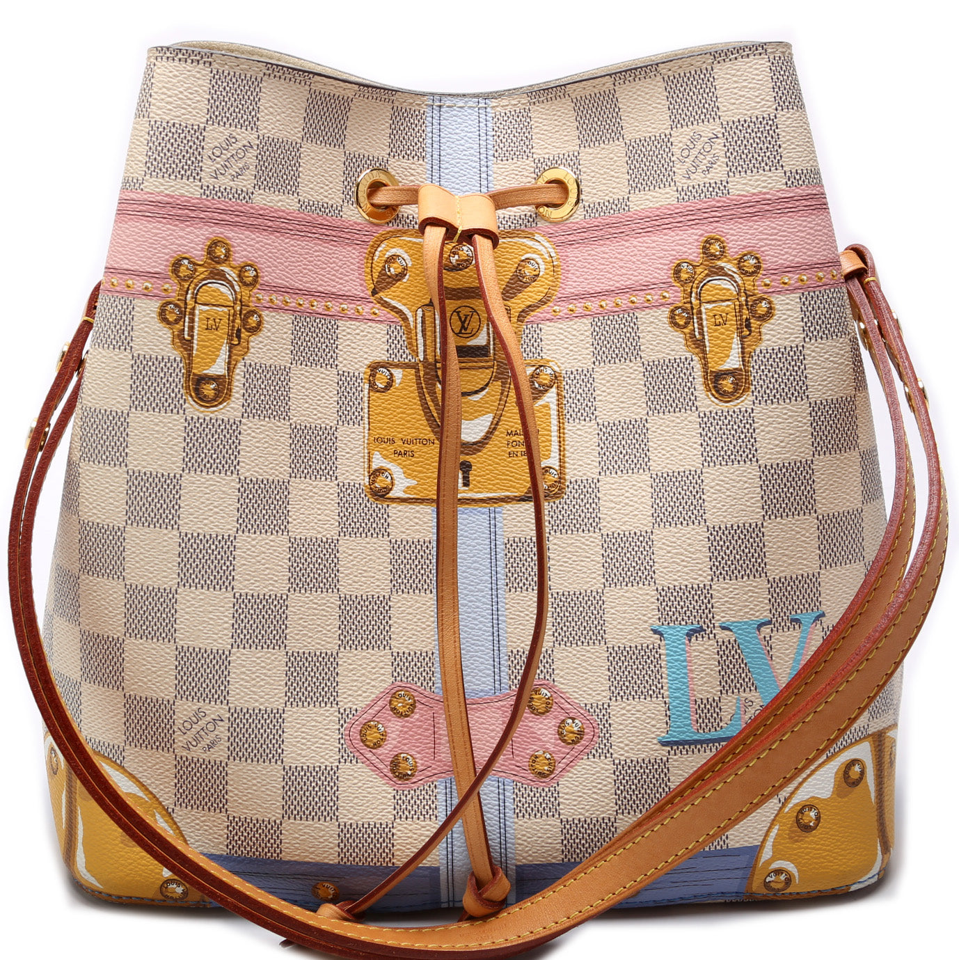 Louis Vuitton Neonoe Summer Trunks Damier Azur
