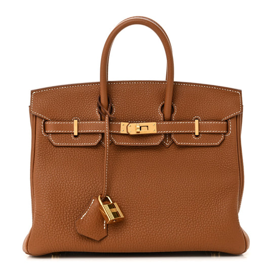 Hermes Togo Birkin 25 Gold