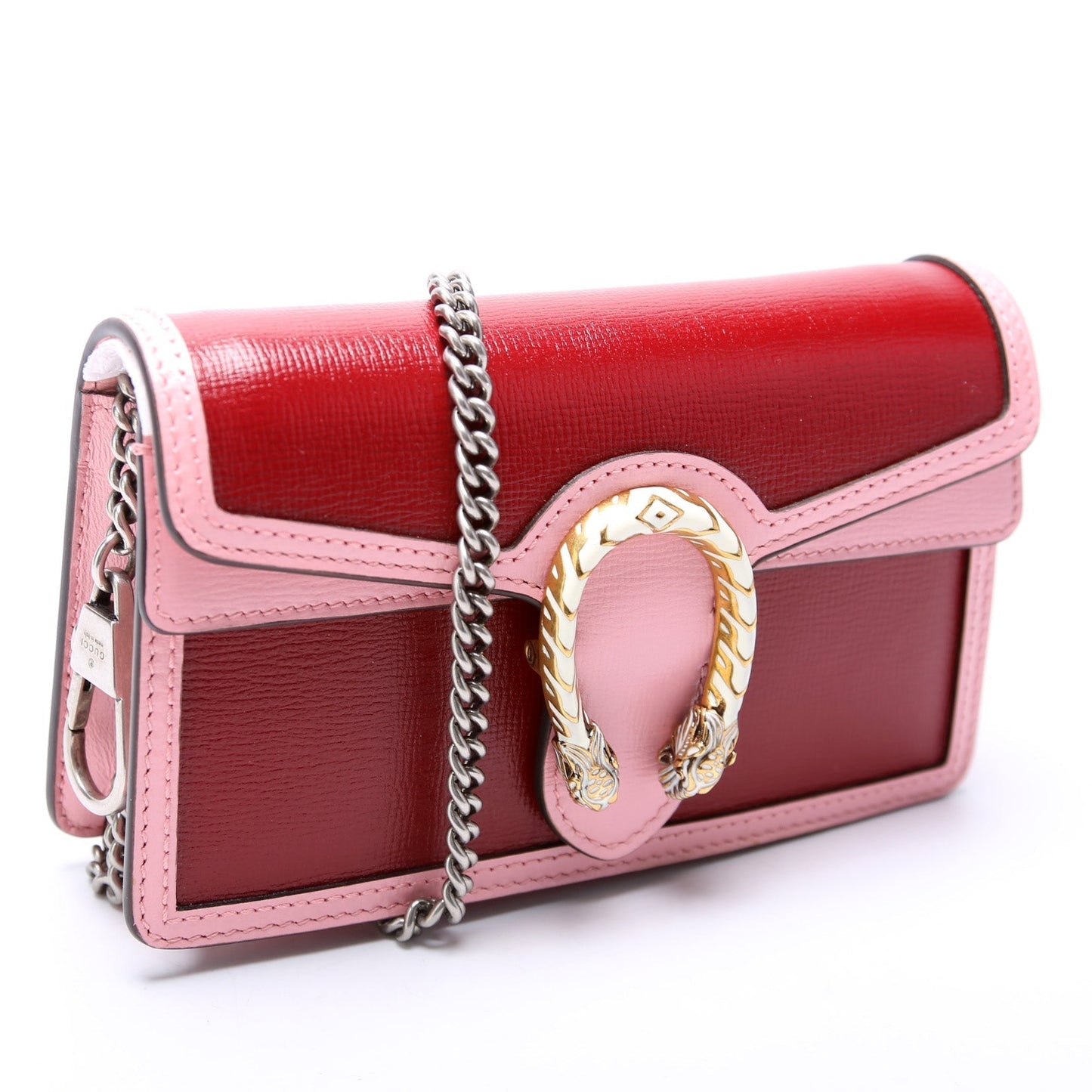 Gucci 476432 Enamel Dionysus Leather Super Mini Bag