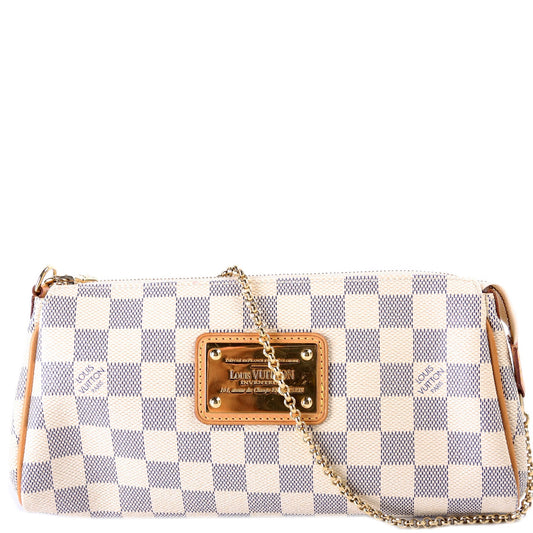 Louis Vuitton Eva Clutch Damier Azur