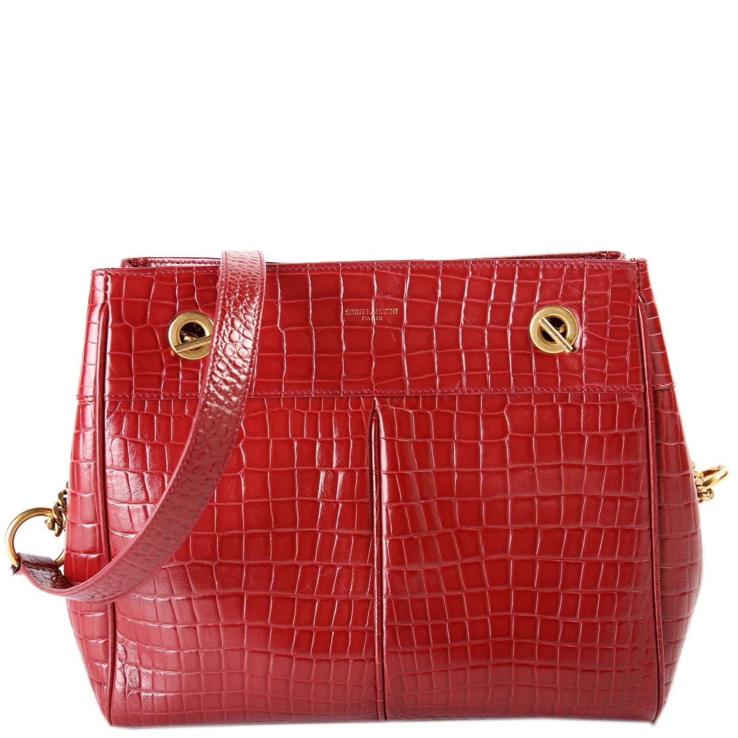 Saint Laurent Claude Shoulder Croc 640281 Bag