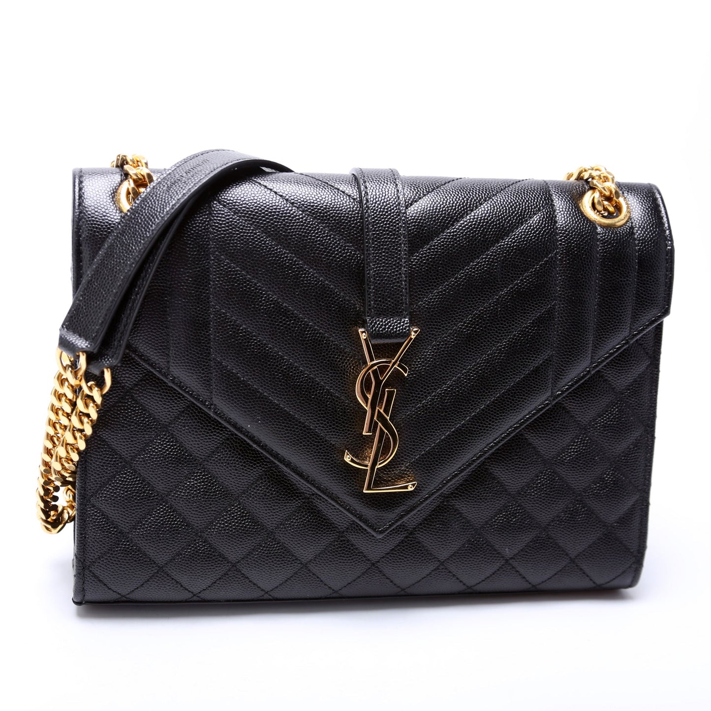 Saint Laurent Envelope Medium Grain De Triquilt 600185 Bag