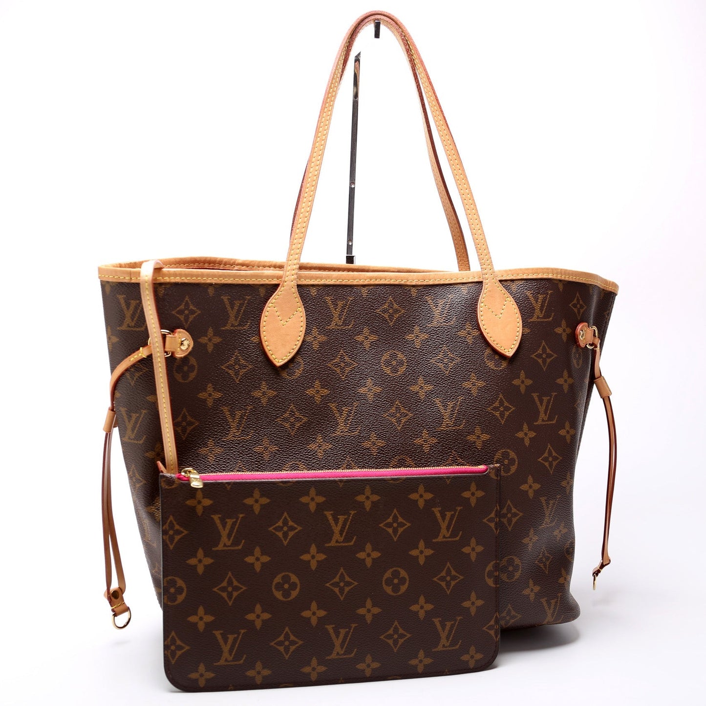Louis Vuitton Neverfull W/Wallet MM Monogram
