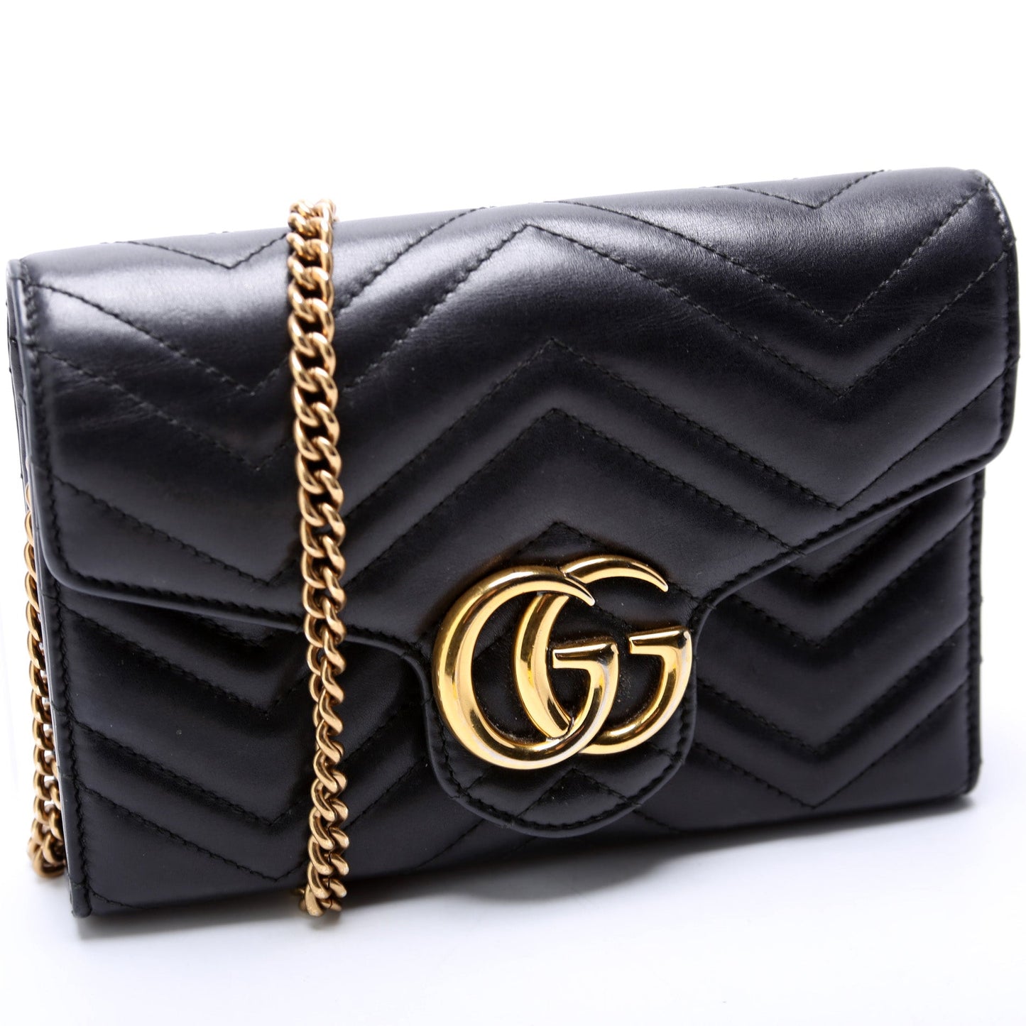Gucci 474575 Marmont Chain Wallet Bag