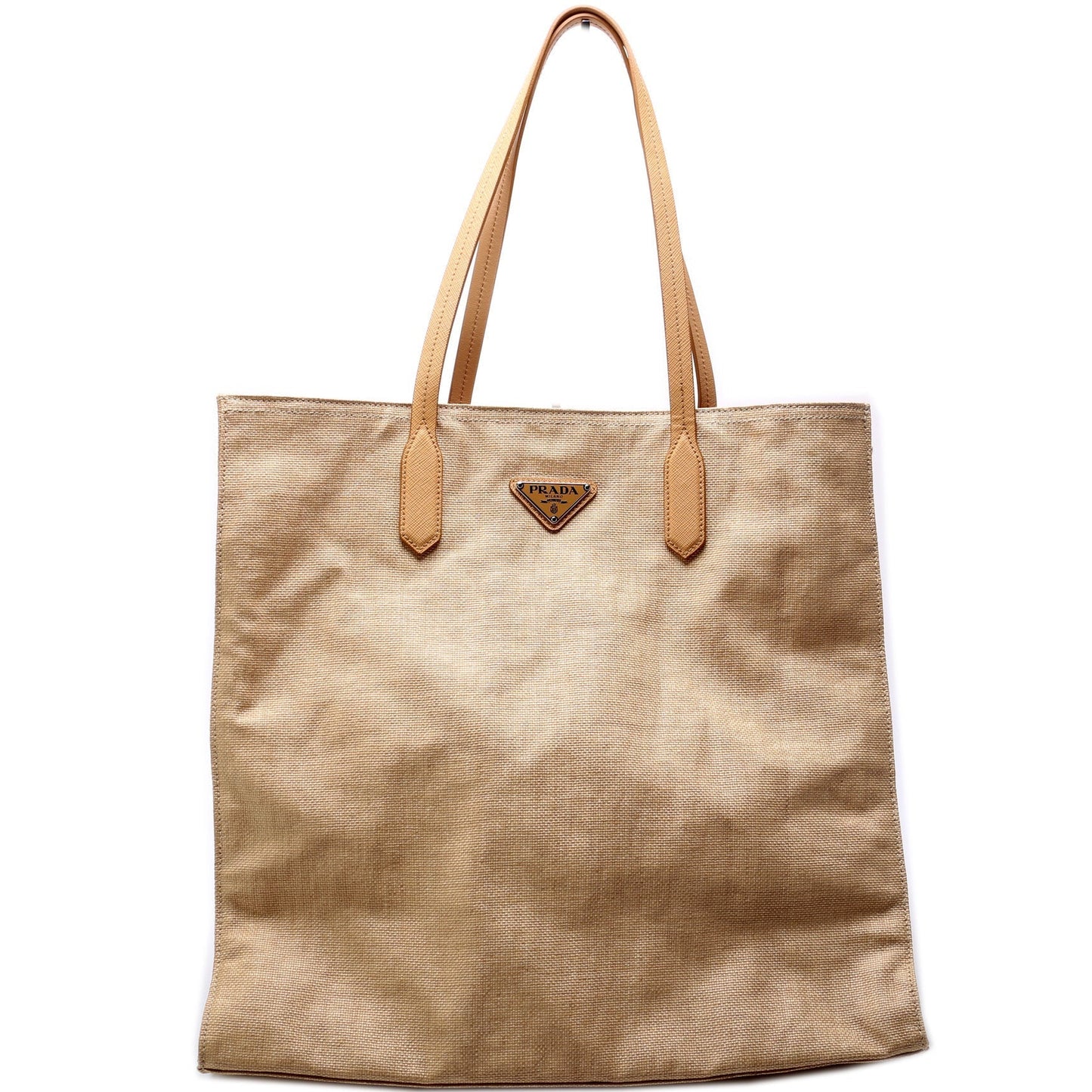 Prada Coated Canvas Shopper Tote Bag