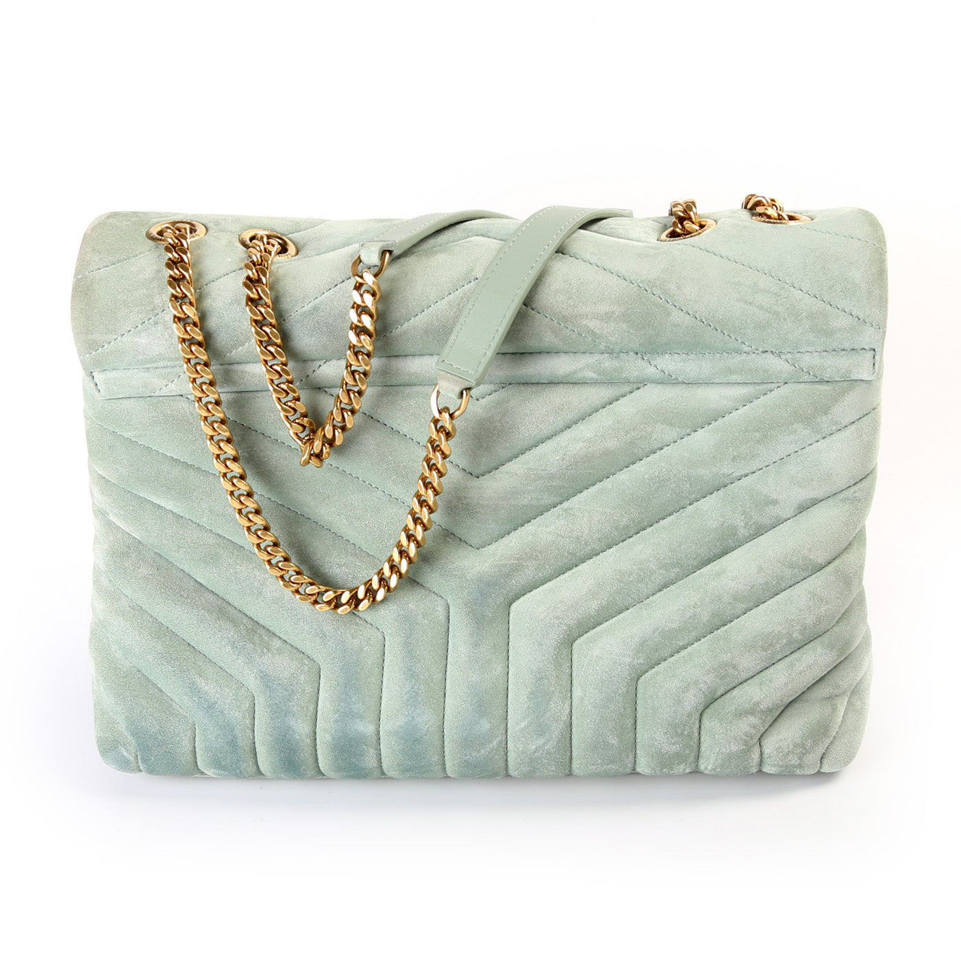 Saint Laurent Loulou Medium Quilted Suede 574946 Bag