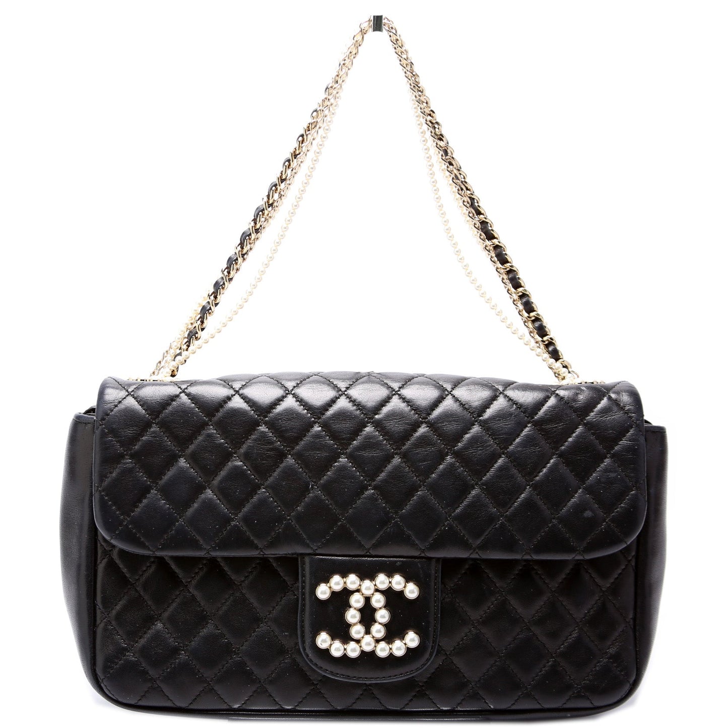 Chanel Westminster Pearl Quilted Lambskin Flap 12M Bag