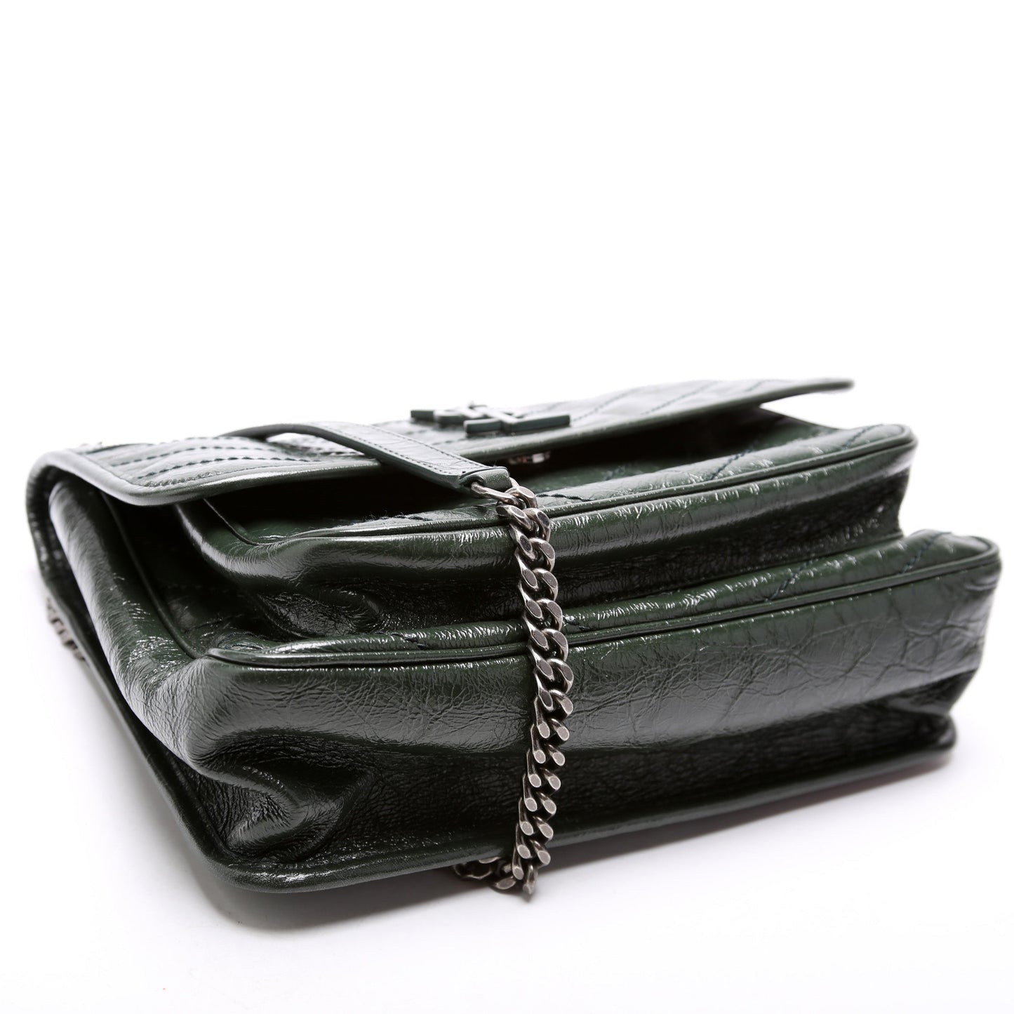 Saint Laurent Niki Medium Crinkle Leather Bag