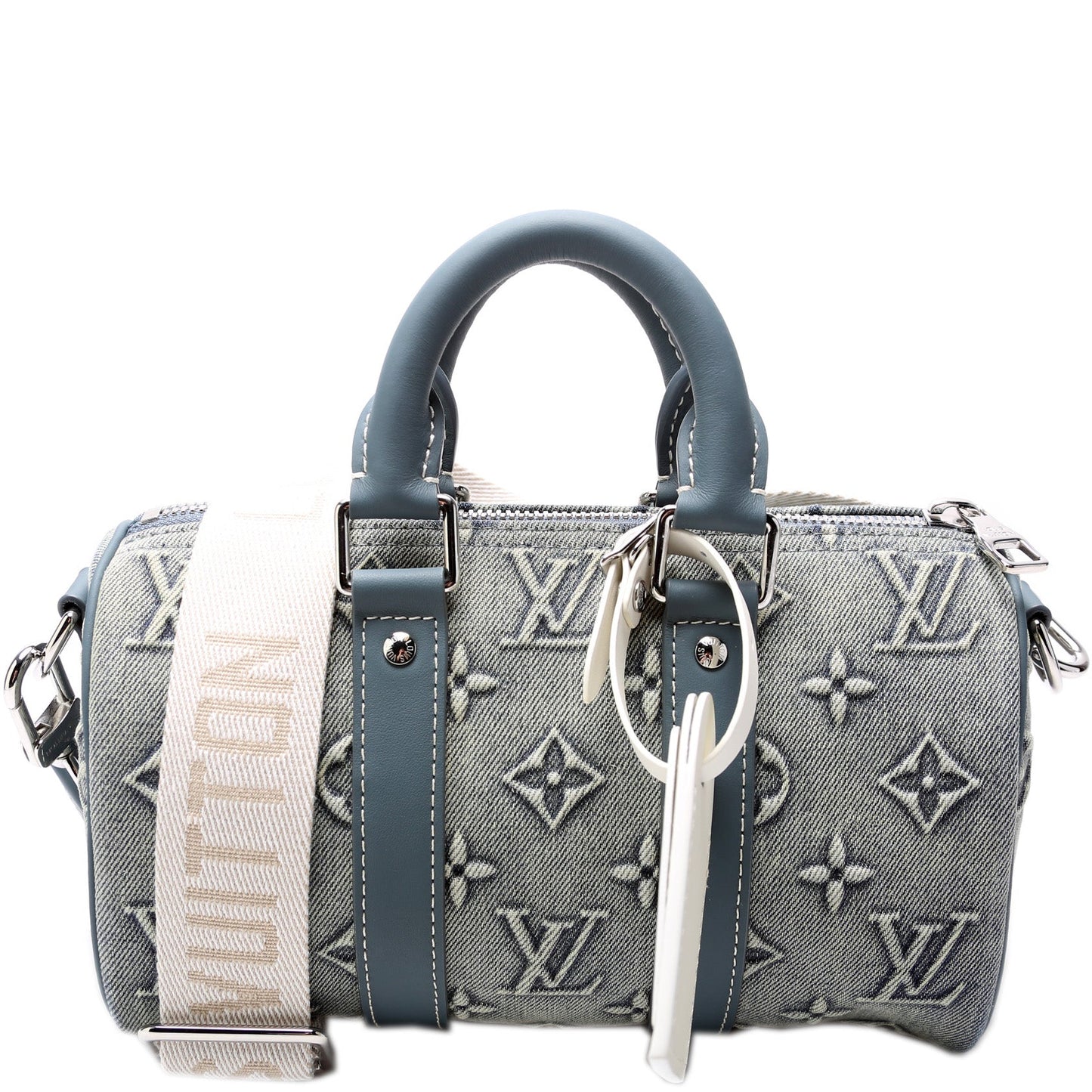 Louis Vuitton Keepall 25 W/Strap Denim Monogram