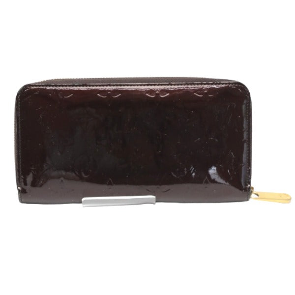 LOUIS VUITTON Long Wallet Purse M93522 Monogram Vernis Amarrant Zip Around Monogram Vernis Zippy wallet Women