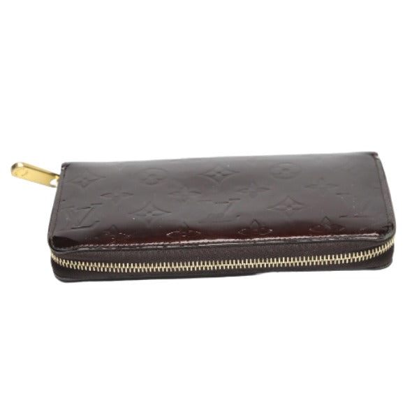 LOUIS VUITTON Long Wallet Purse M93522 Monogram Vernis Amarrant Zip Around Monogram Vernis Zippy wallet Women