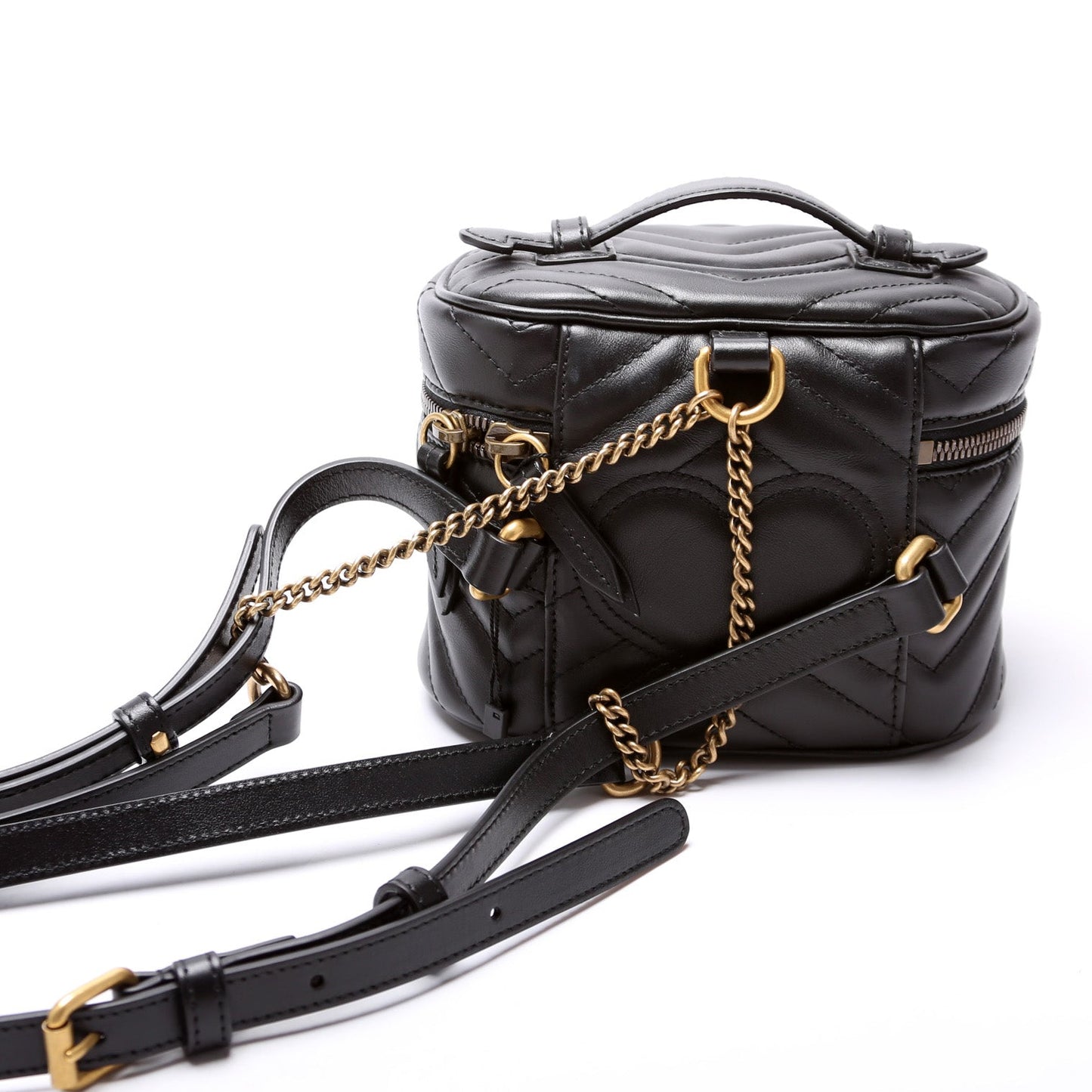 Gucci 598594 GG Marmont Mini Vanity Backpack Bag