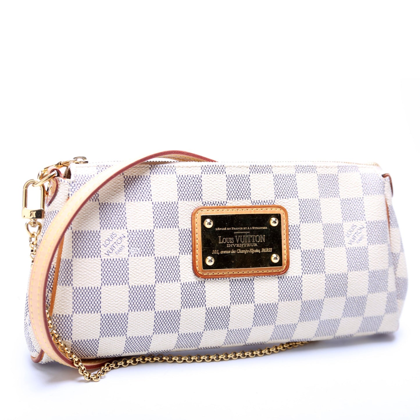 Louis Vuitton Eva Clutch Damier Azur