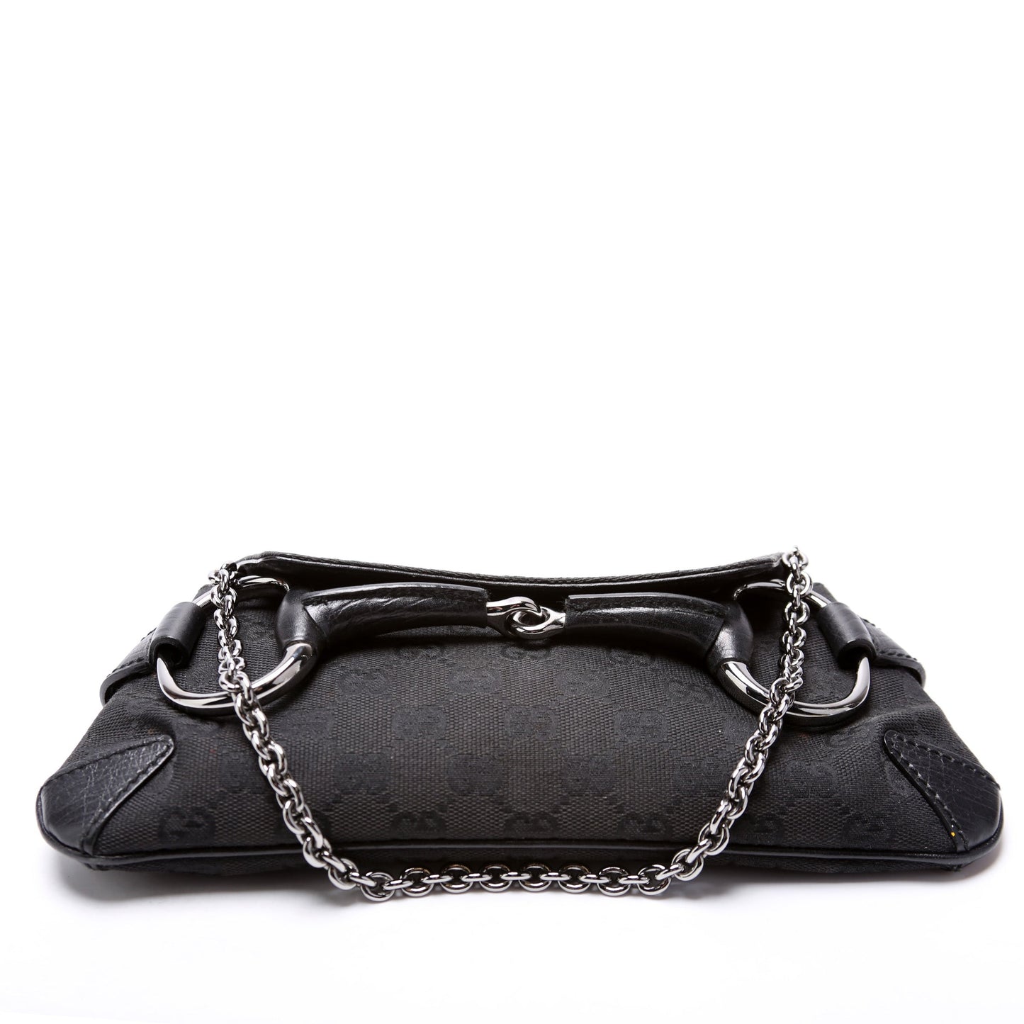 Gucci Horsebit GG Canvas Clutch 114923 Bag