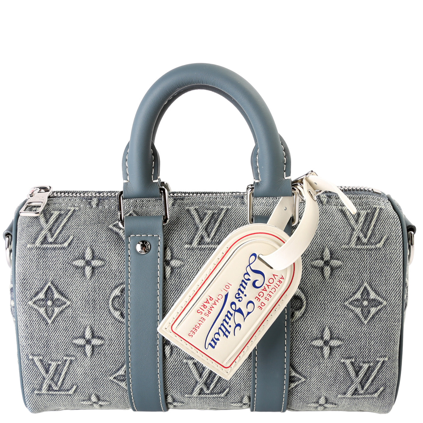 Louis Vuitton Keepall 25 W/Strap Denim Monogram