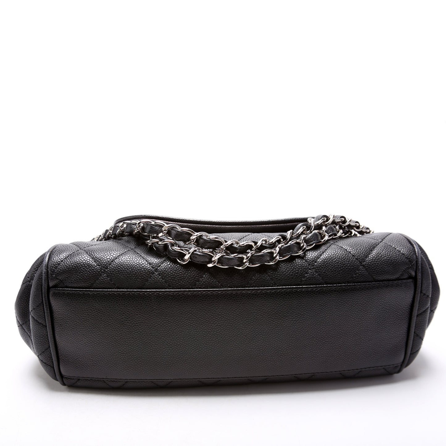 Chanel Timeless CC Accordion Flap Quilted Caviar 12M Bag
