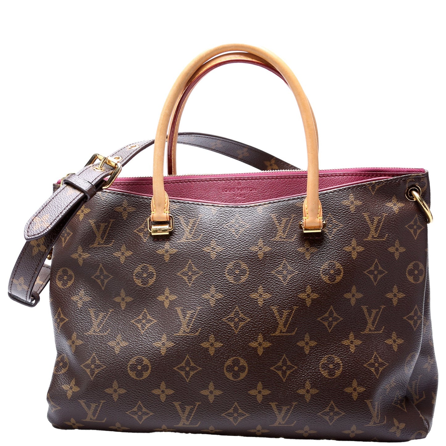 Louis Vuitton Pallas Tote Monogram Canvas Side