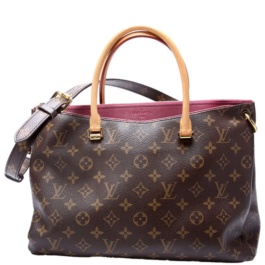 Louis Vuitton Pallas Tote Monogram Canvas Side
