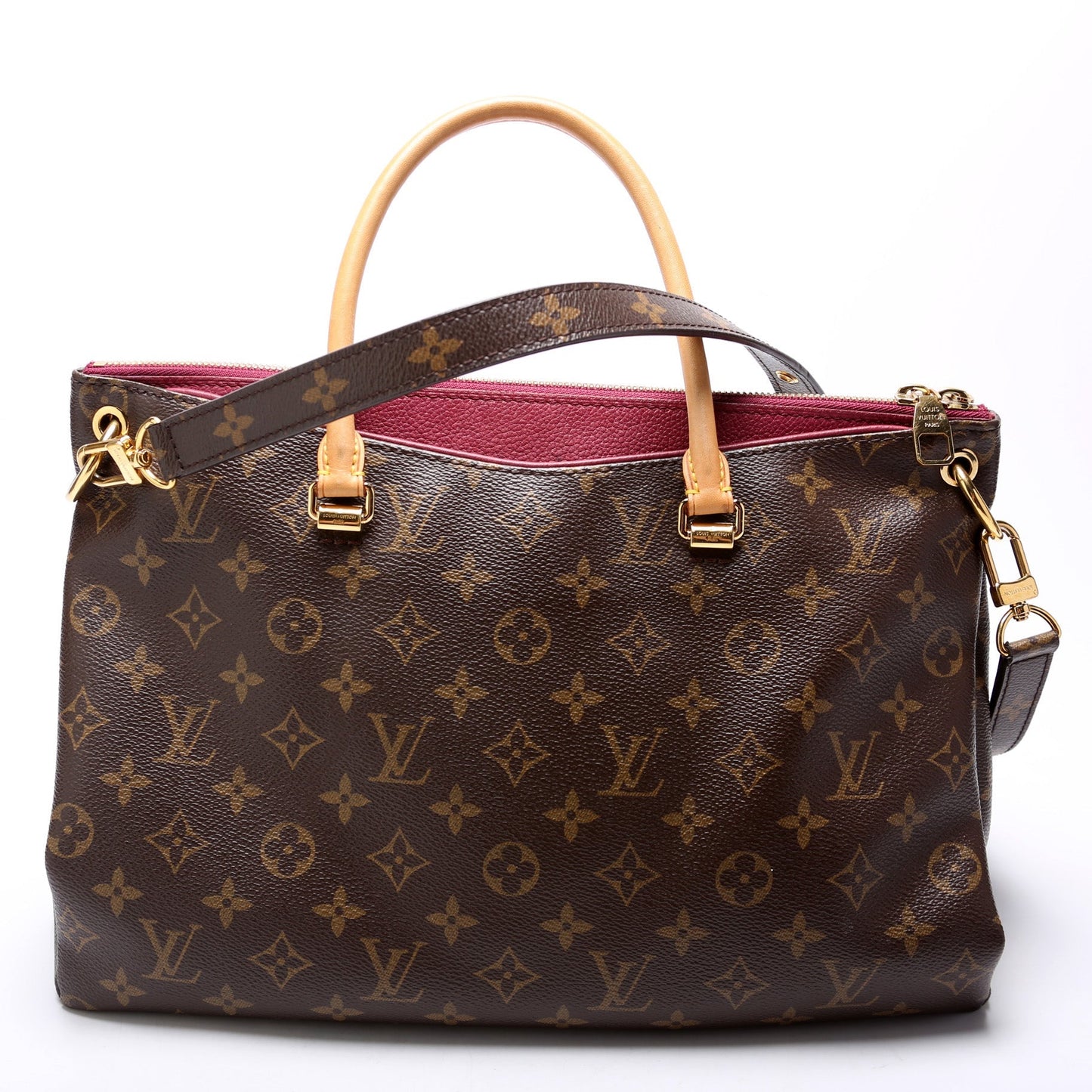 Louis Vuitton Pallas Tote Monogram Canvas Side