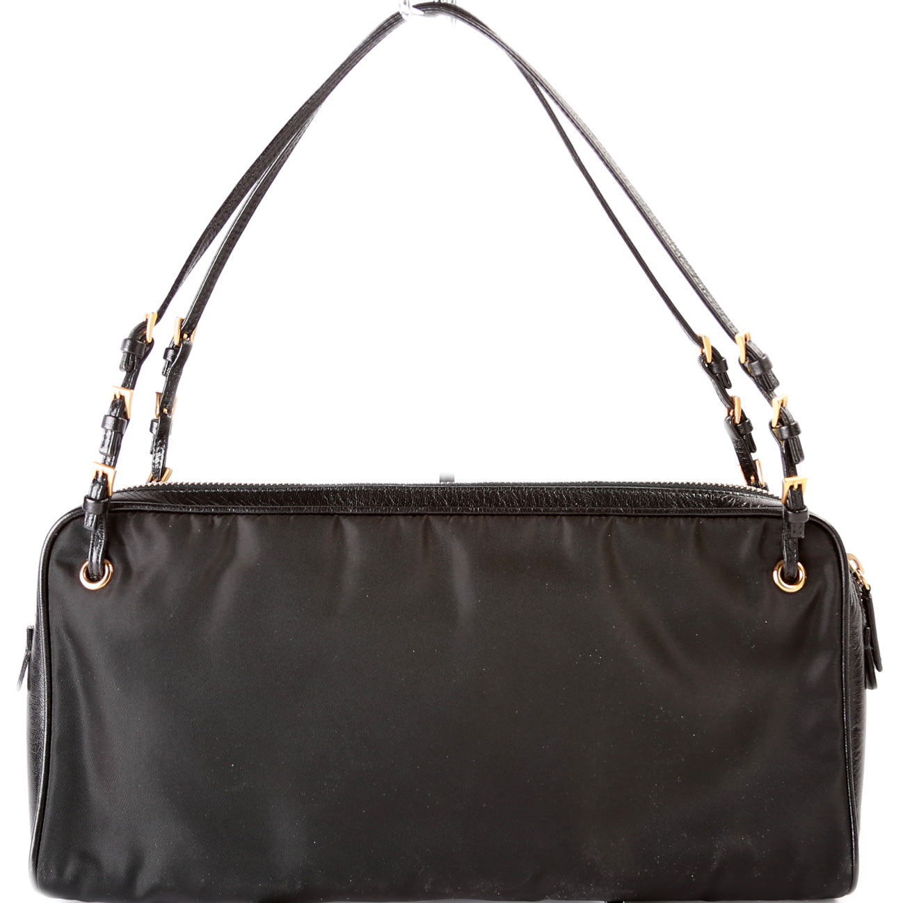 Prada Tessuto Nylon Zipper Satchel Bag