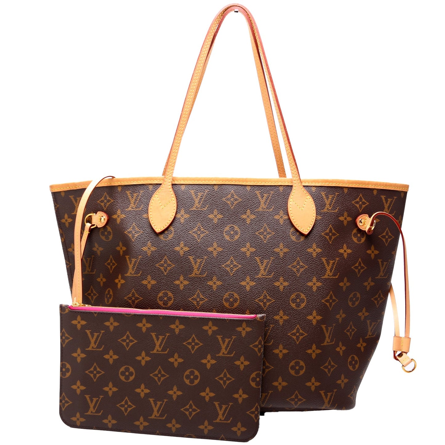 Louis Vuitton Neverfull w/ Wallet MM Monogram