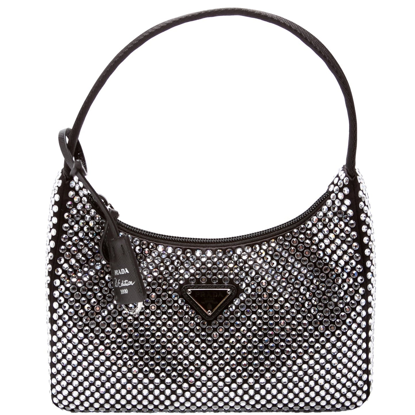 Prada Satin Crystal Re-Edition 2000 Mini 1BC515 Bag