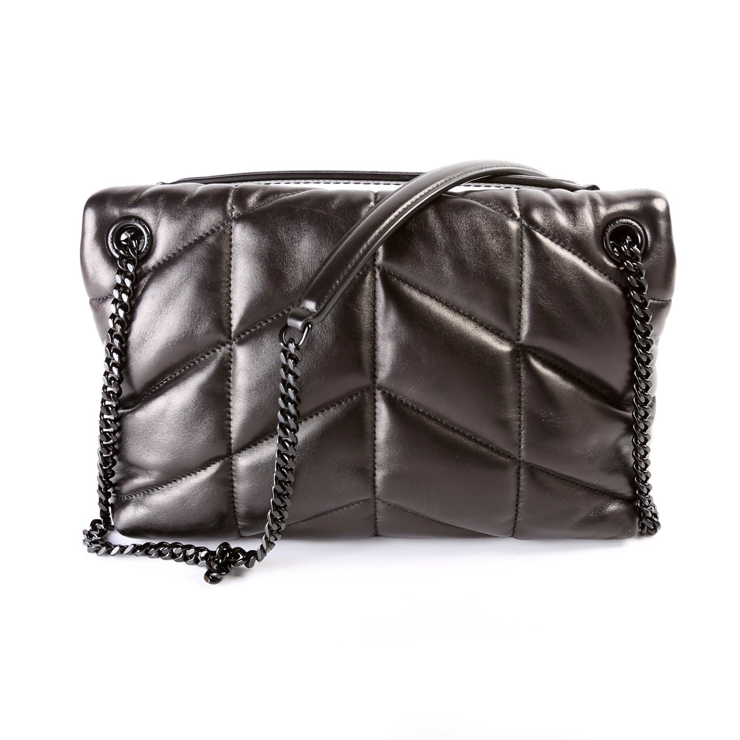 Saint Laurent Puffer Quilted Small Lambskin Bag