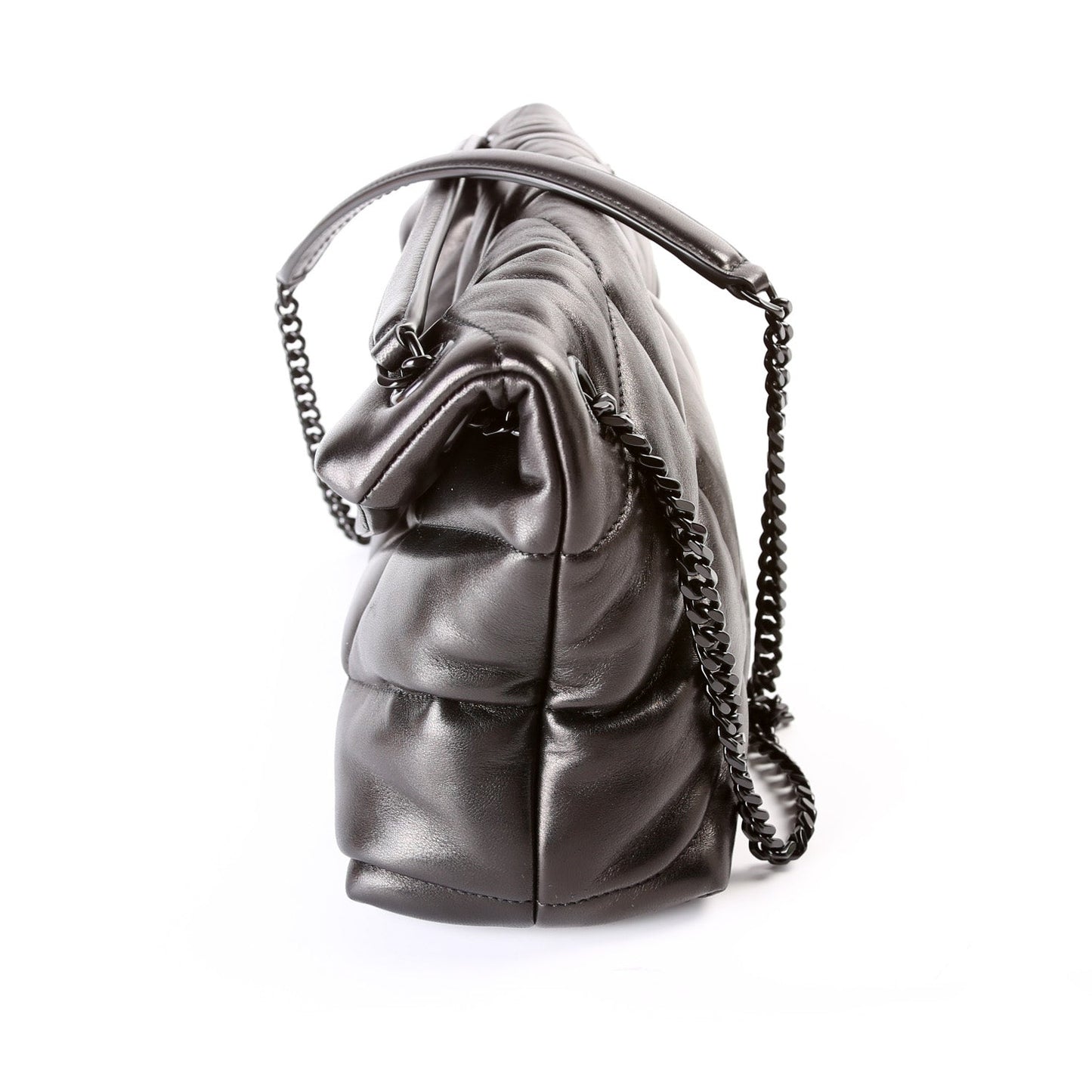 Saint Laurent Puffer Quilted Small Lambskin Bag