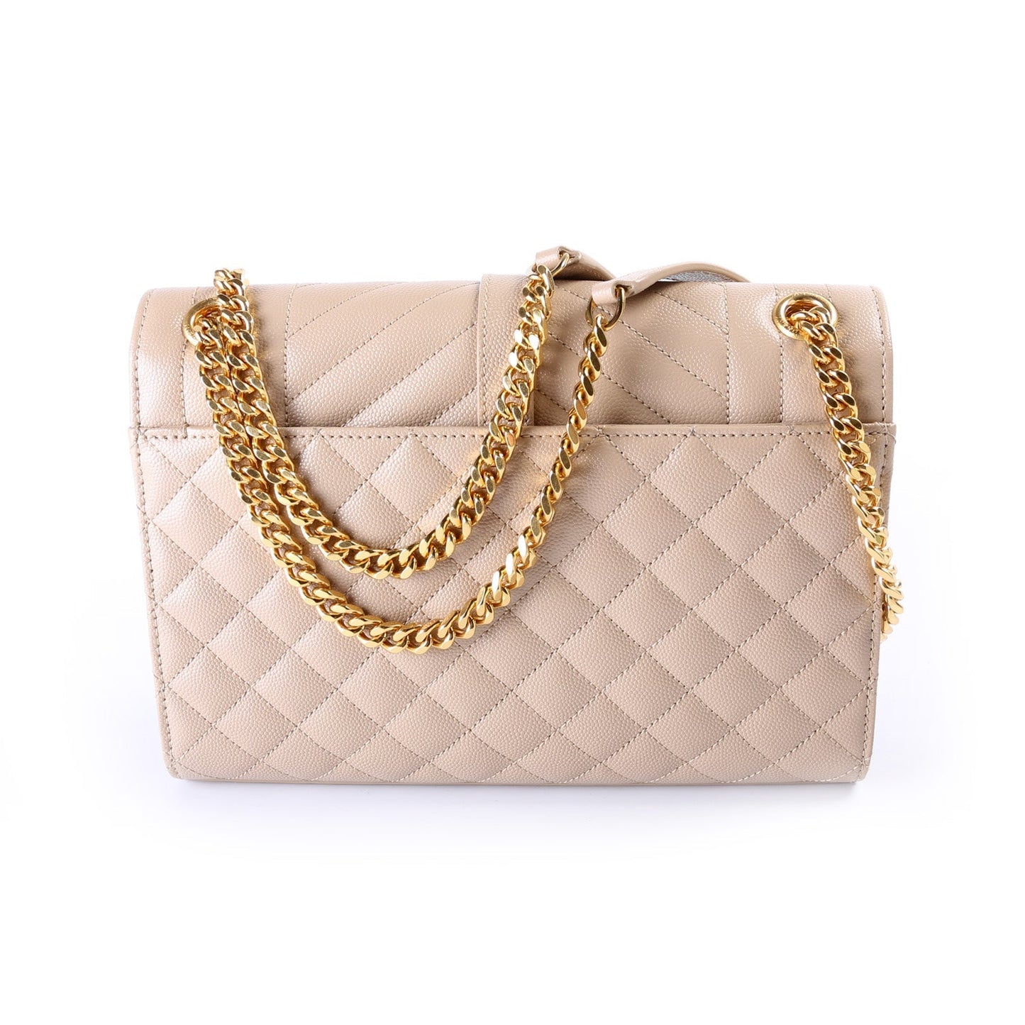 Saint Laurent Envelope Medium Grain De Poudre Triquilt 600185 Bag