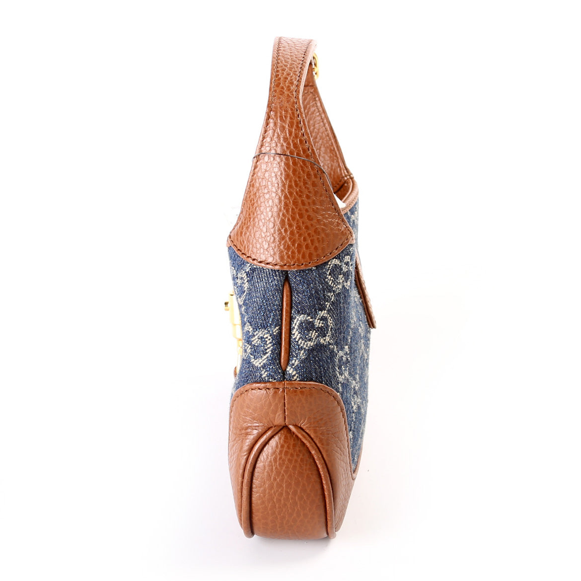 Gucci New GG Denim Jackie 1961 Mini Hobo 637092 Bag