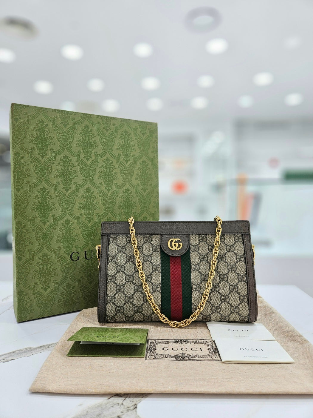 Gucci Canvas Shoulder Bag