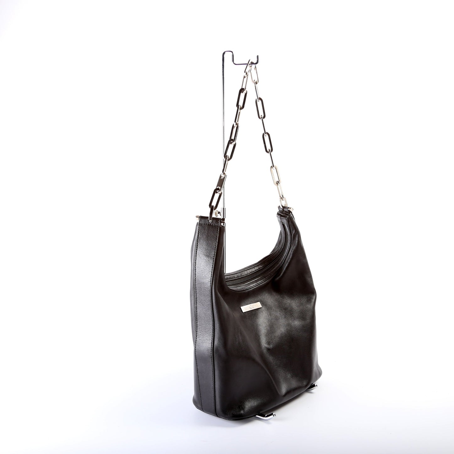 Gucci 01 3874 Leather Chain Shoulder Bag