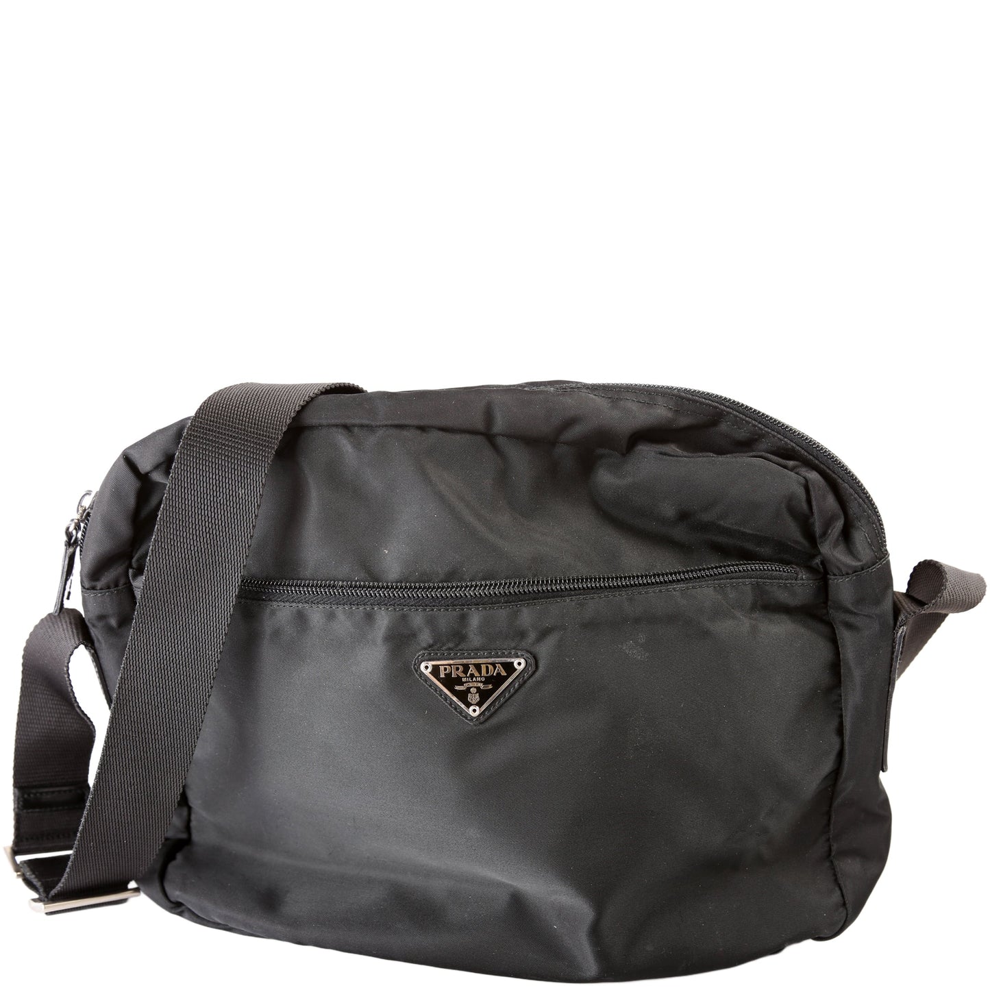 Prada Nylon Small Zip Messenger Bag