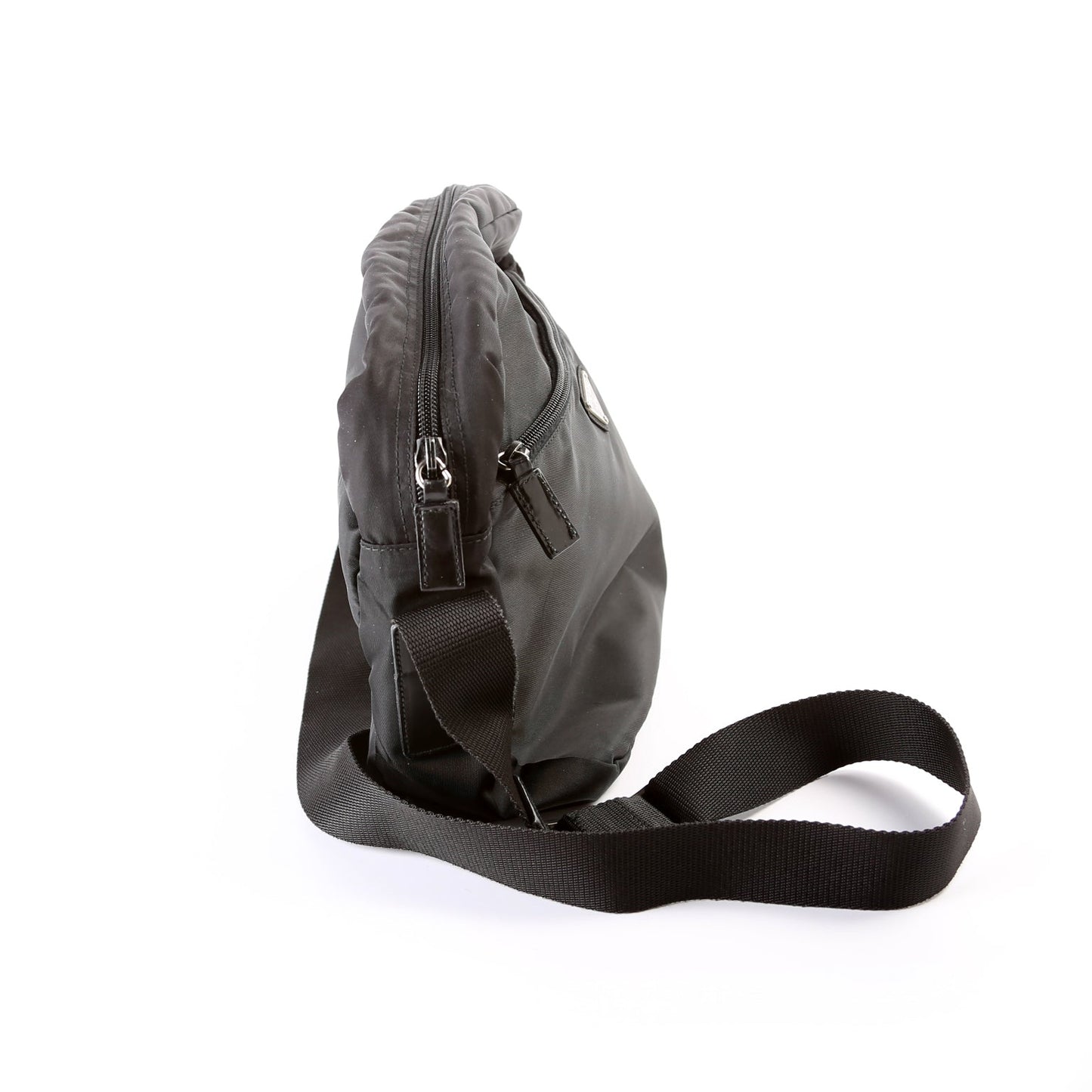 Prada Nylon Small Zip Messenger Bag