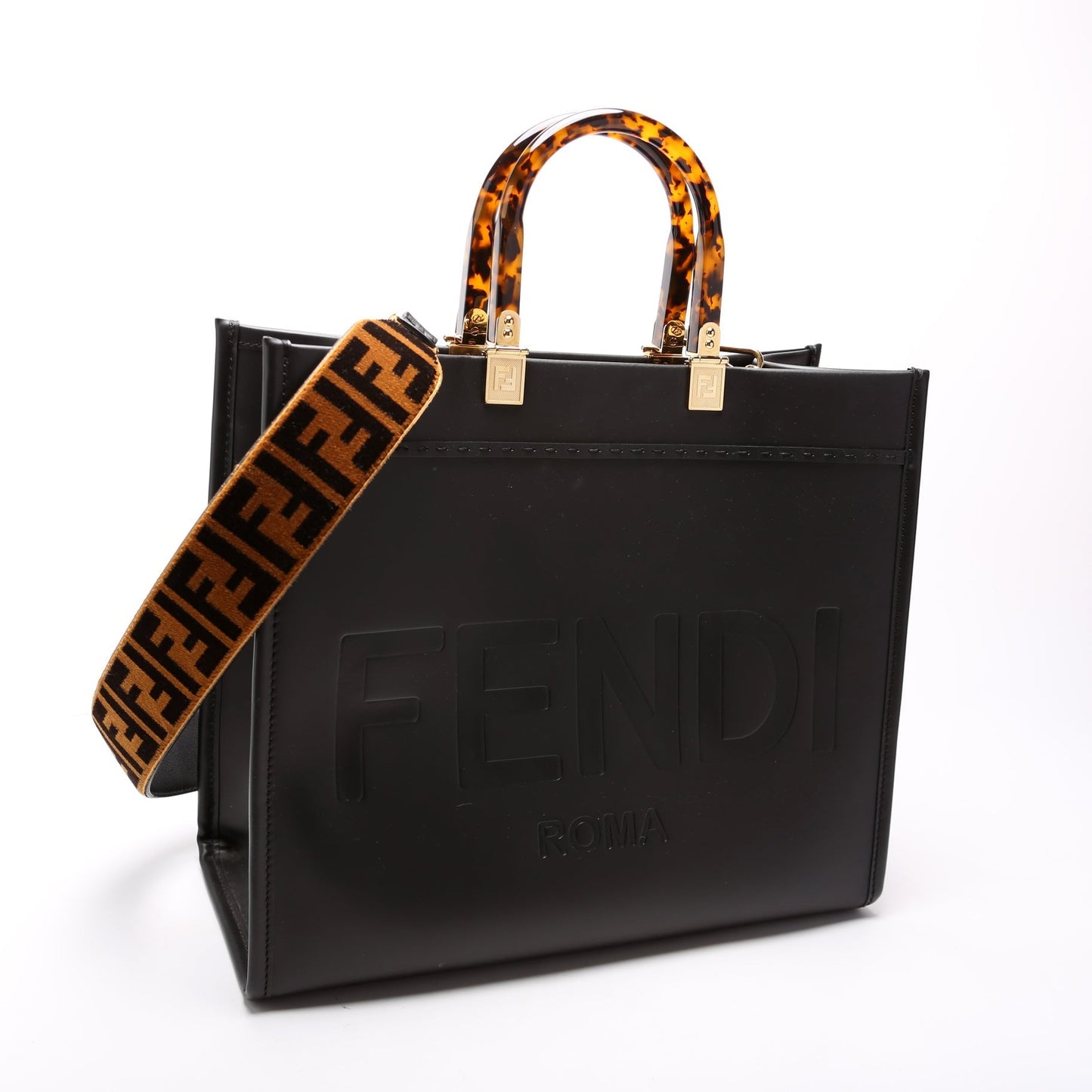 Fendi 8BH386 Sunshine Shopper Medium Leather Bag