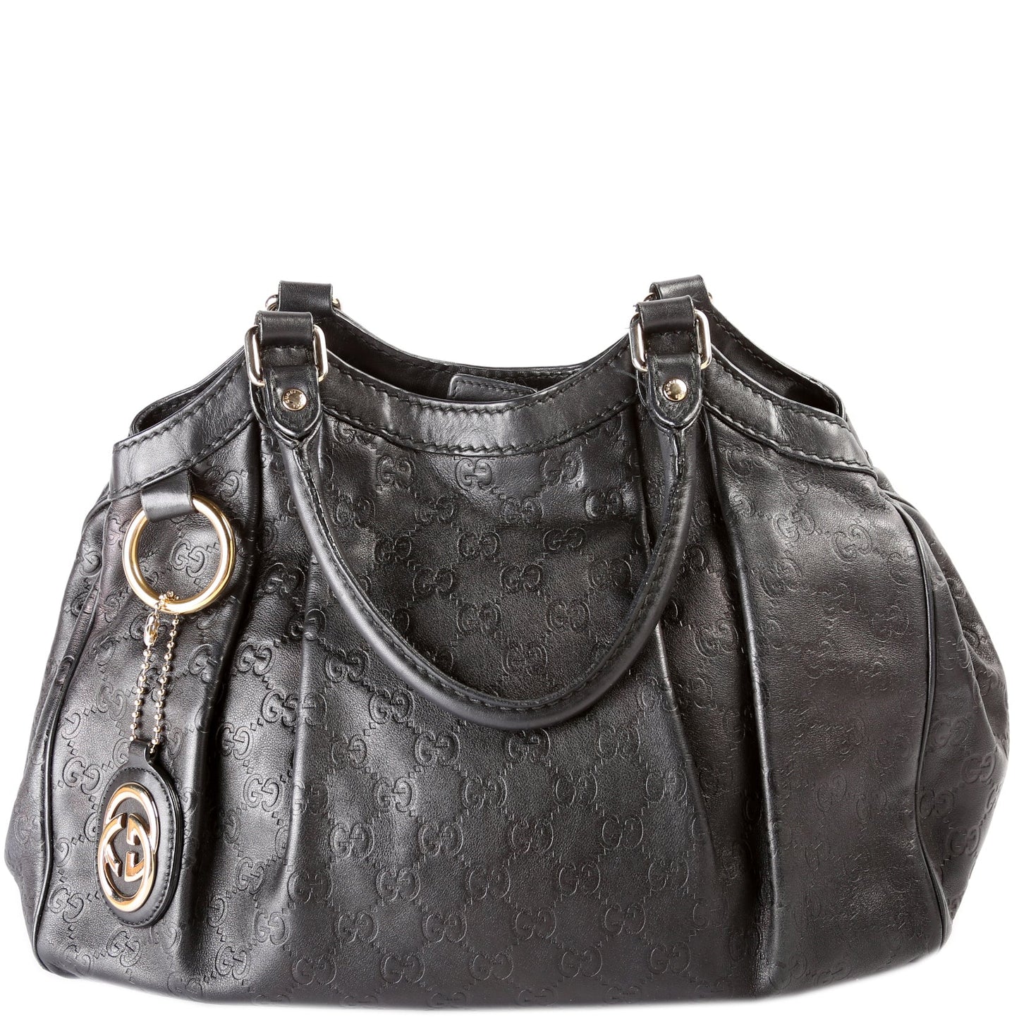 Gucci 211944 Sukey GG Leather Medium Bag