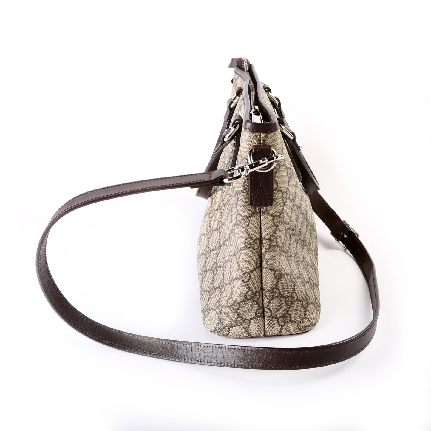 Gucci 429019 GG Supreme Zip Tote Small Bag