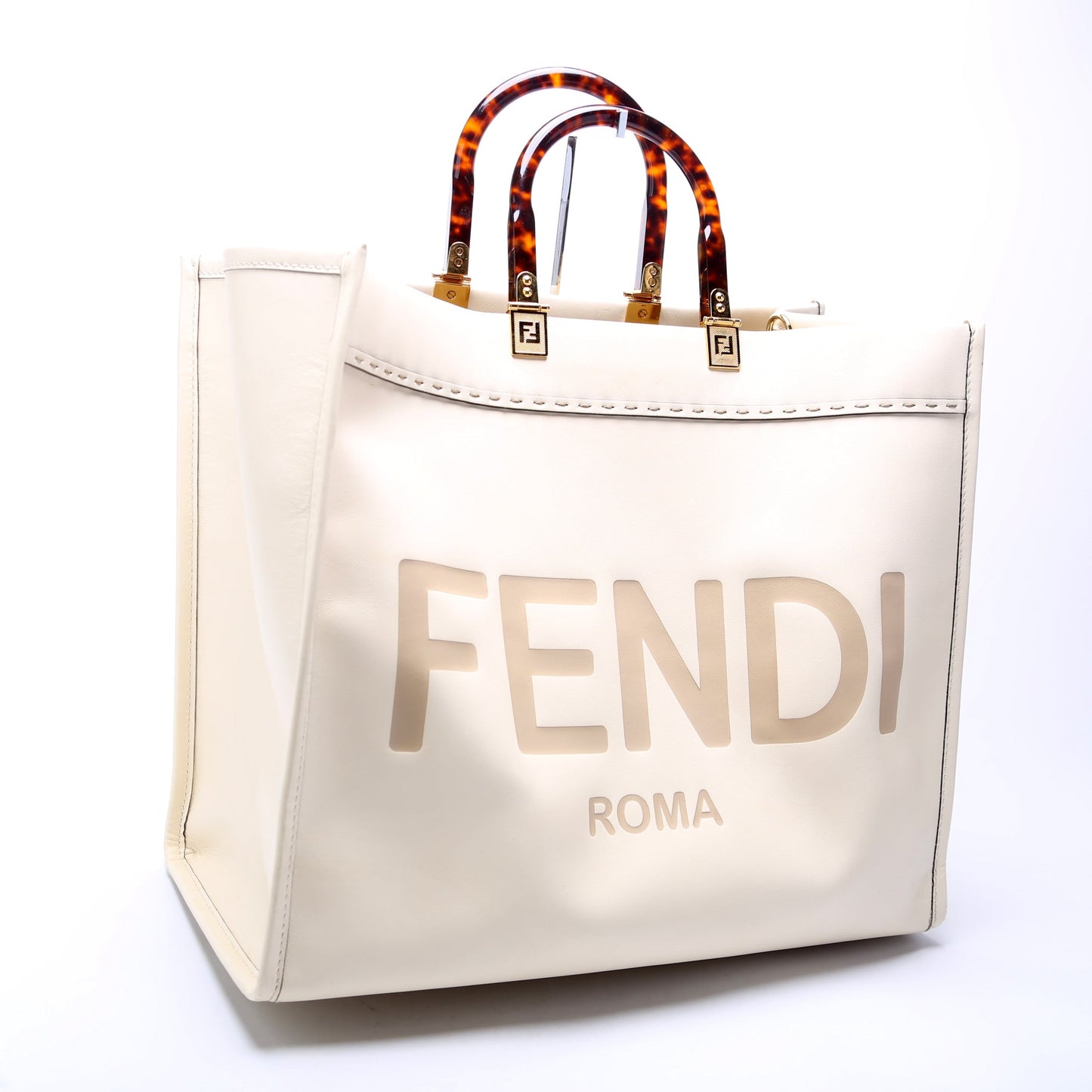 Fendi Sunshine Shopper Large Leather Bag