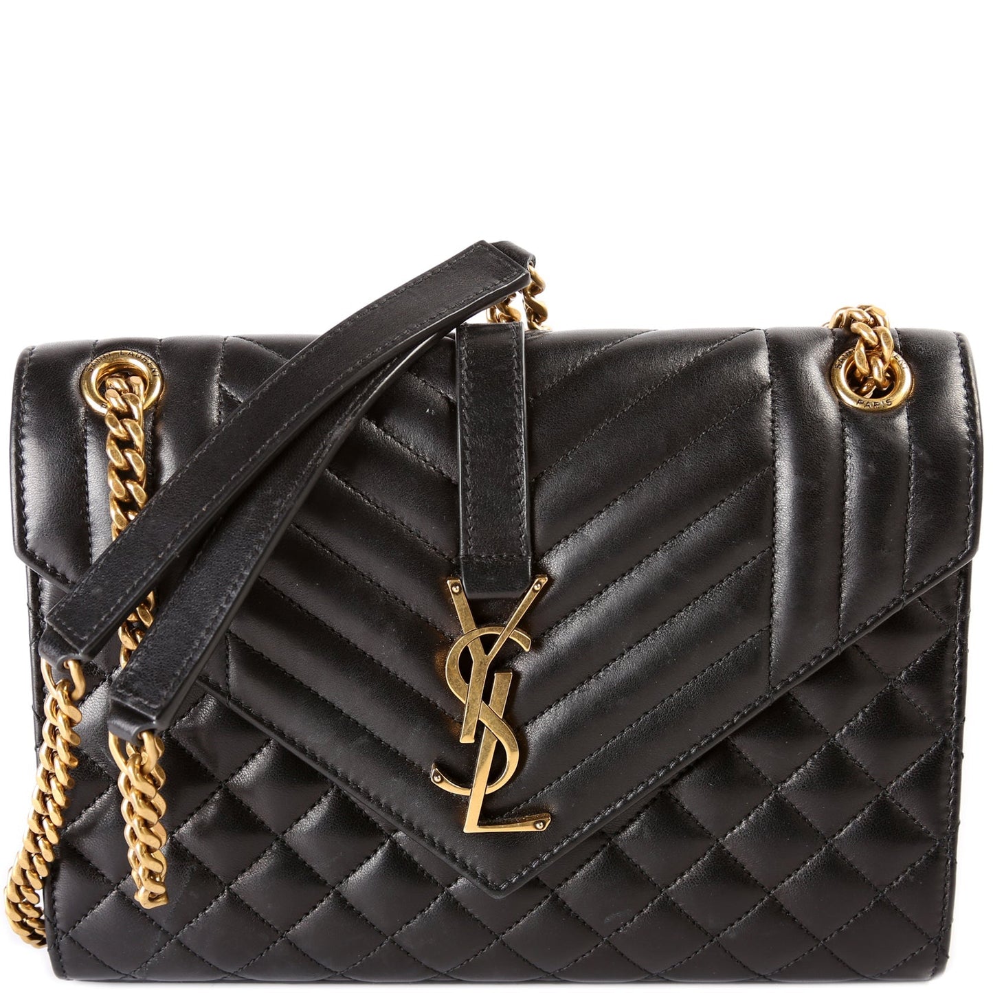 Saint Laurent Envelope Mini Lambskin Nappa Triquilt 600185 Bag