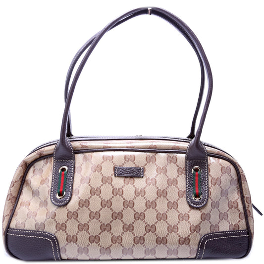 Gucci 293594 GG Crystal Canvas Princy Boston Bag