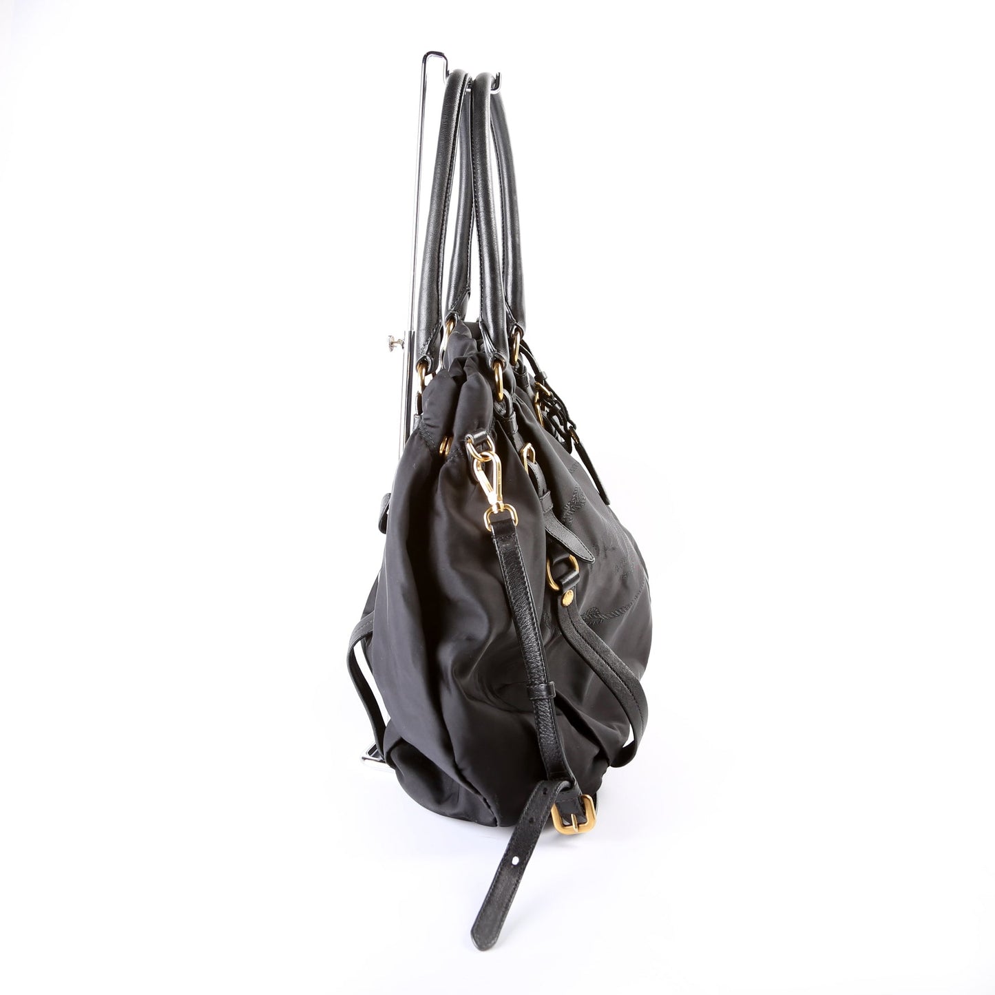 Prada Tessuto Canapa Logo Tote Bag