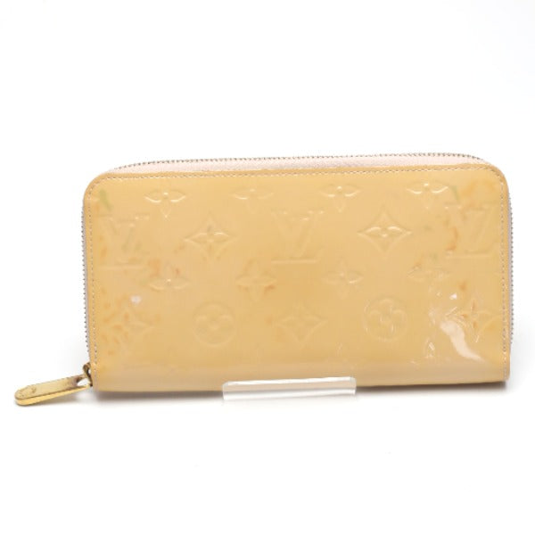 LOUIS VUITTON Long Wallet Purse M90076 Monogram Vernis Rose Angelique Zip Around Vernis Zippy wallet Women
