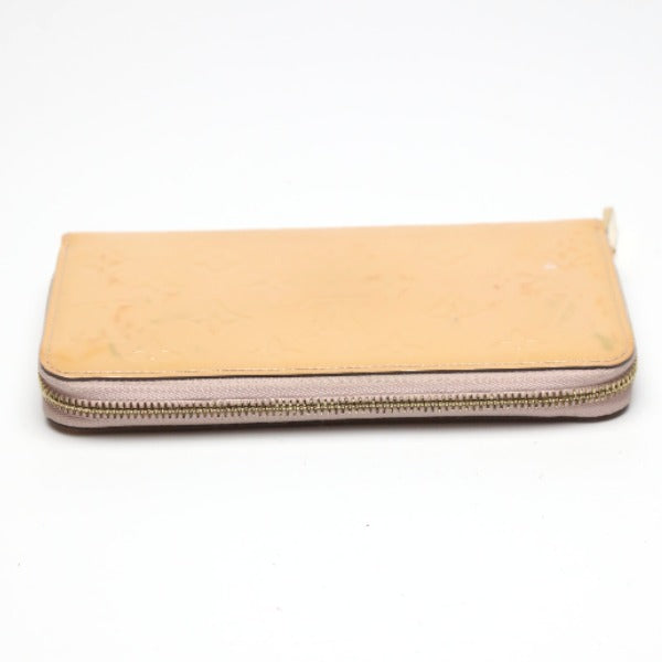 LOUIS VUITTON Long Wallet Purse M90076 Monogram Vernis Rose Angelique Zip Around Vernis Zippy wallet Women